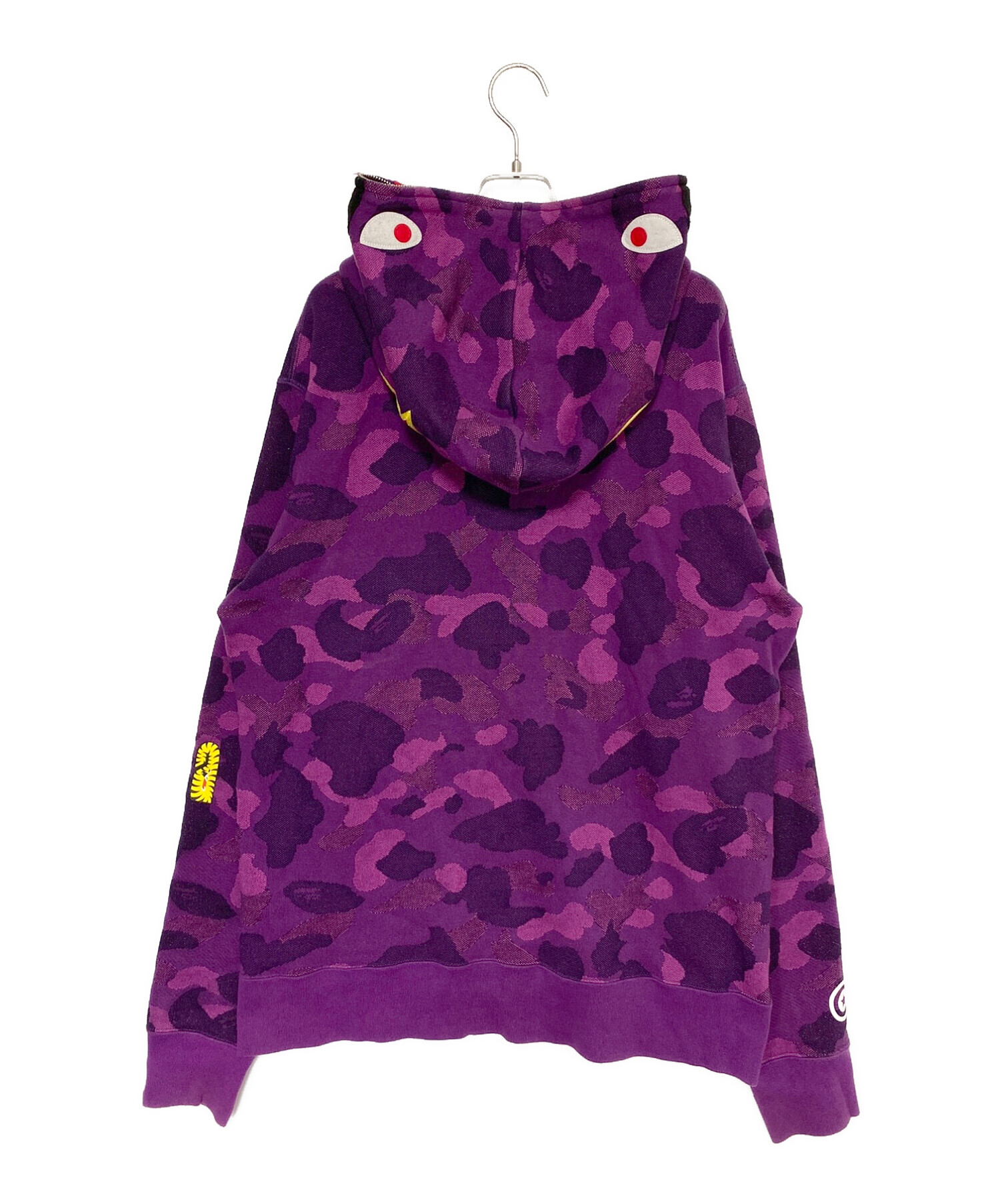 A BATHING APE (アベイシングエイプ) シャークパーカー パープル サイズ:XXL