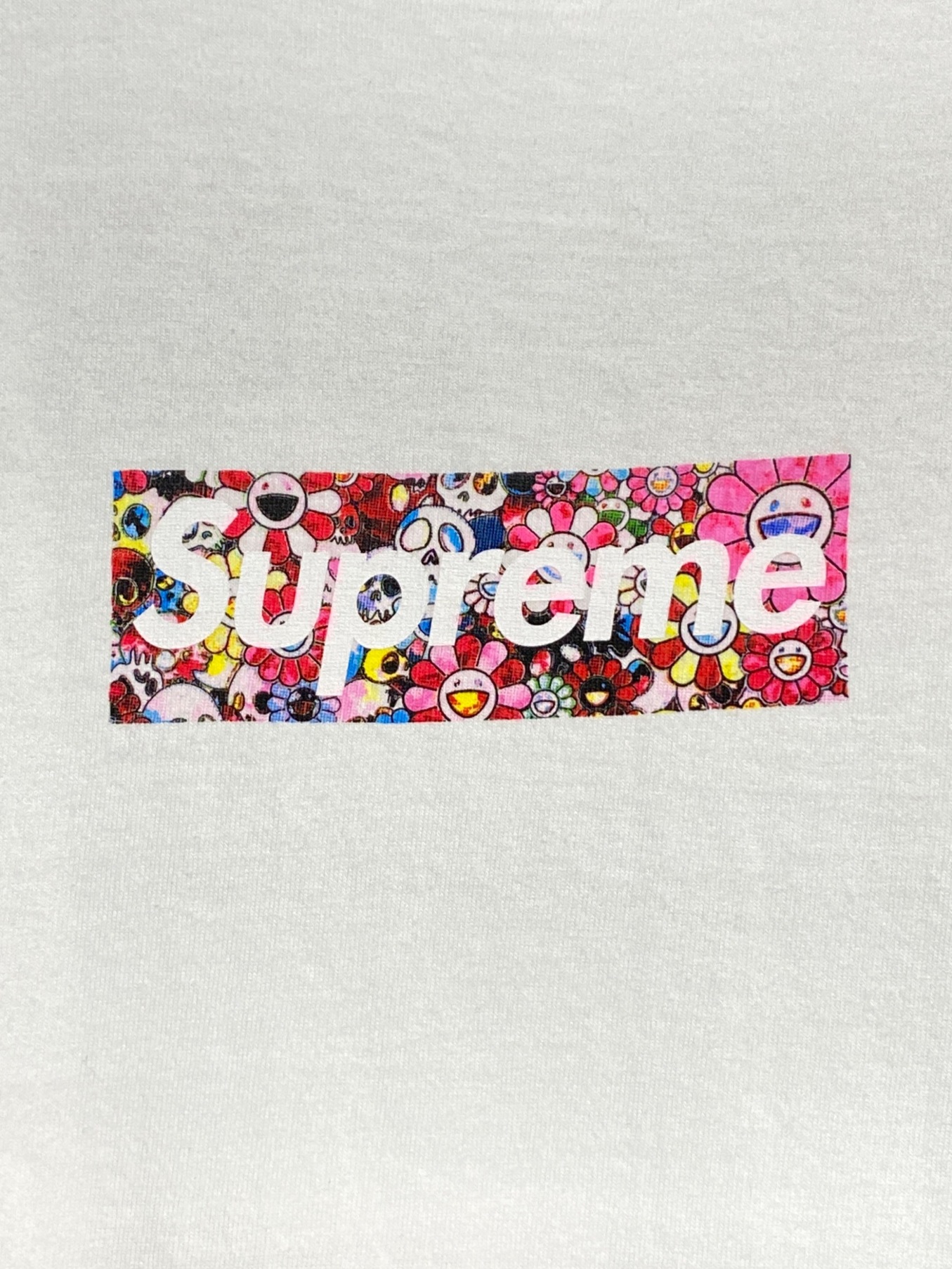 SUPREME (シュプリーム) 村上隆 (ムラカミタカシ) COVID-19 Relief Box Logo Tee ホワイト サイズ:M