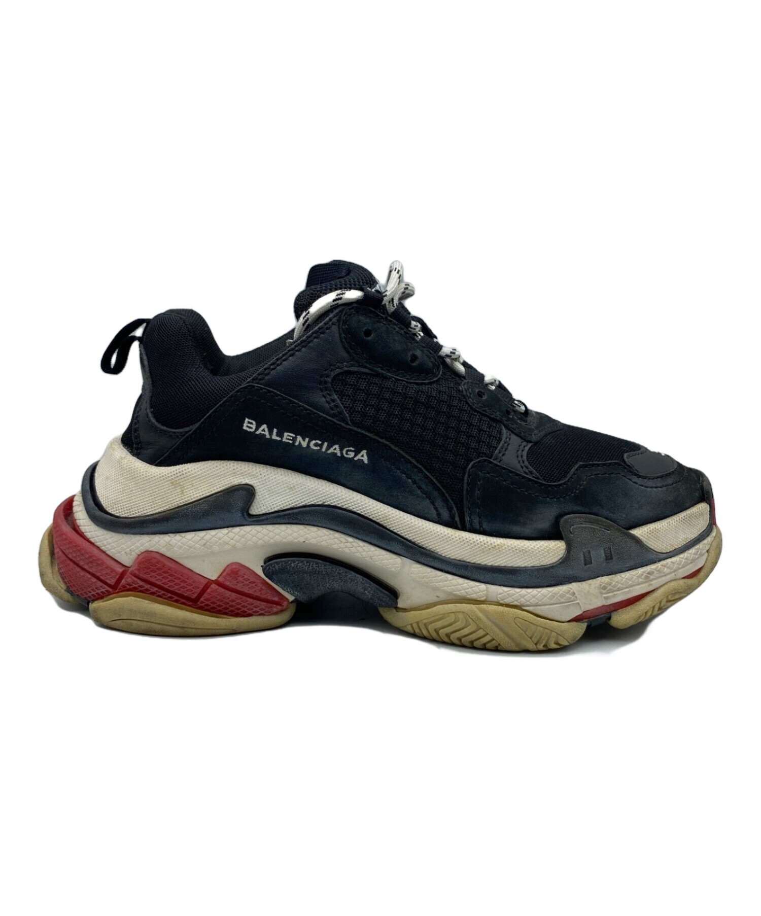 中古・古着通販】BALENCIAGA (バレンシアガ) Triple S ブラック サイズ:39｜ブランド・古着通販 トレファク公式【TREFAC  FASHION】スマホサイト