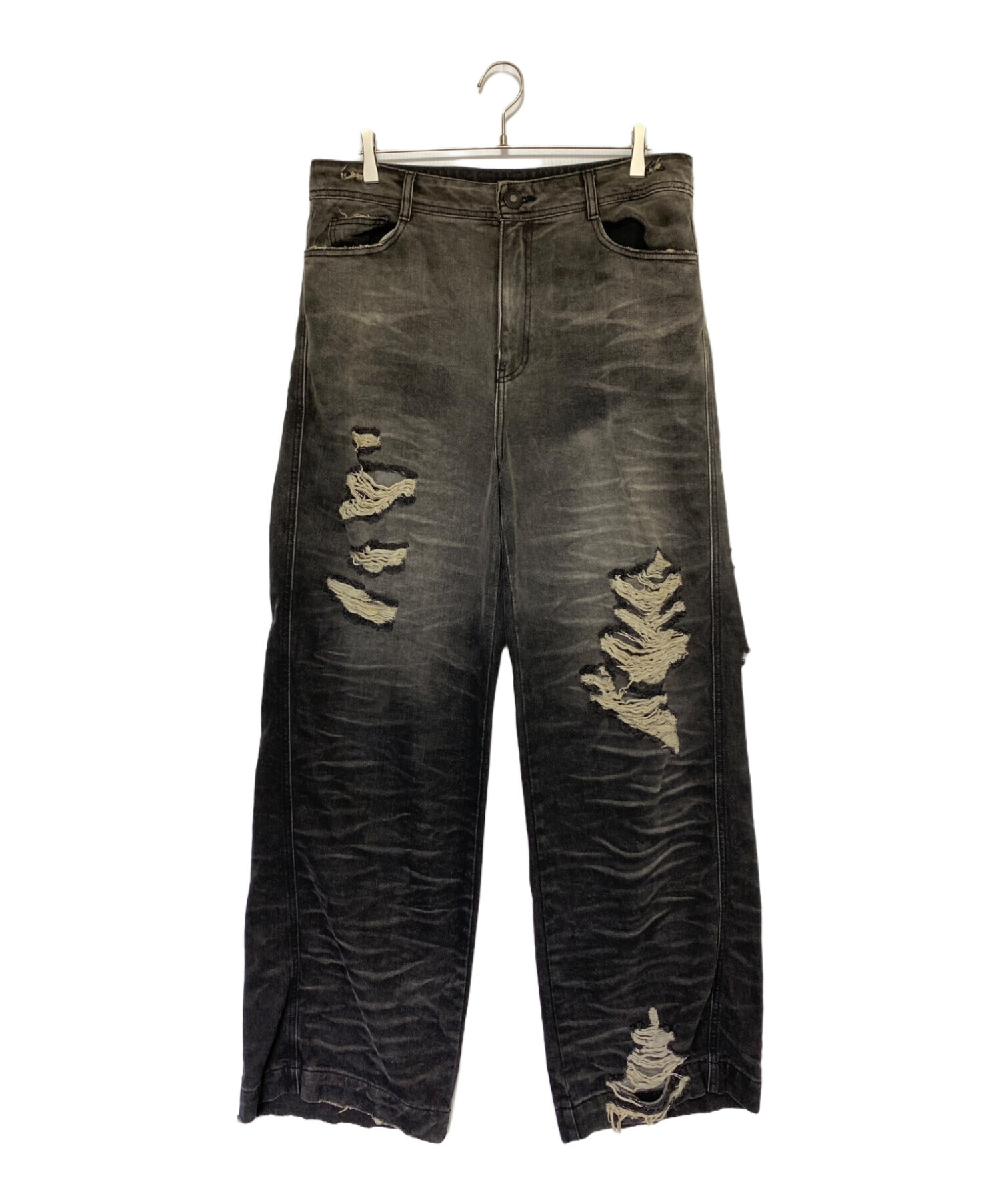 中古・古着通販】ADERERROR (アーダーエラー) Rueta jeans ブラック 