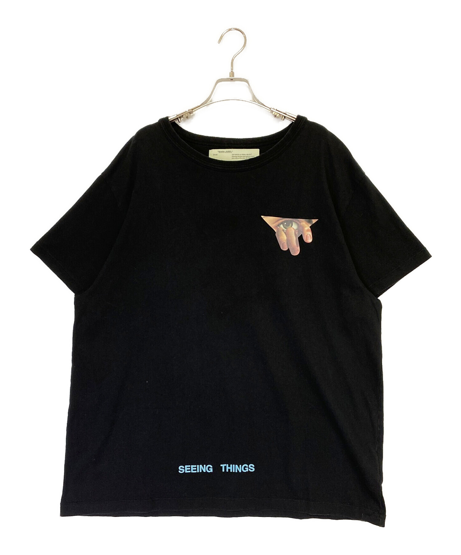 OFFWHITE (オフホワイト) Tシャツ ブラック サイズ:L