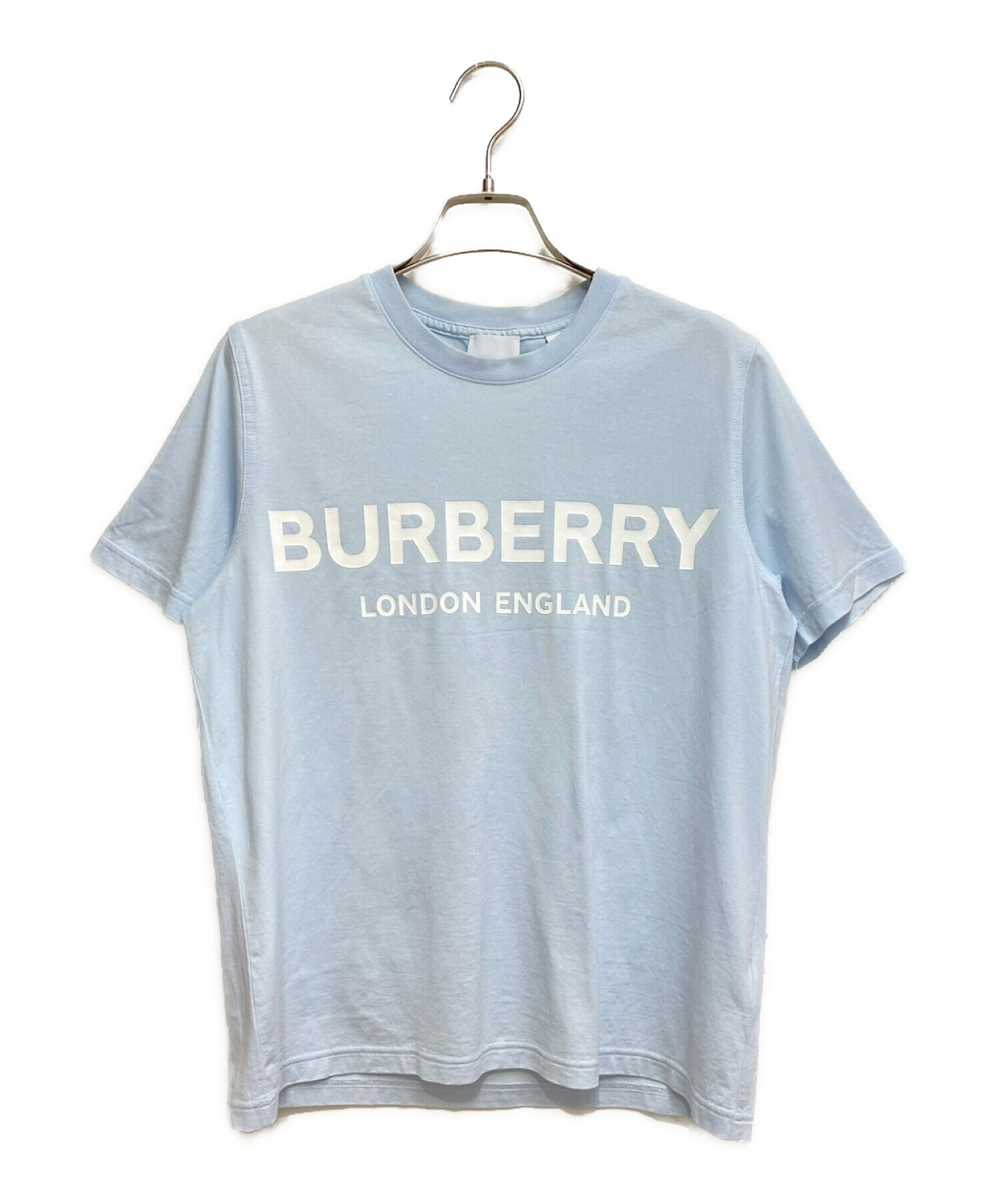 BURBERRY (バーバリー) ロゴTシャツ スカイブルー サイズ:S