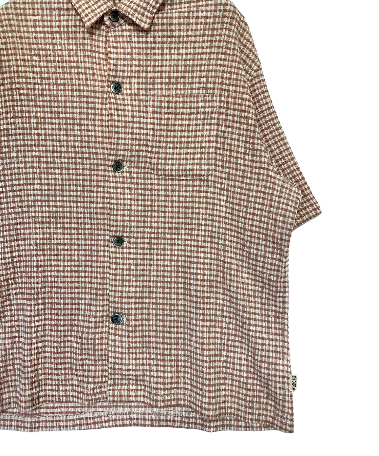 stussy (ステューシー) WRINKLY GINGHAM SS ピンク サイズ:S