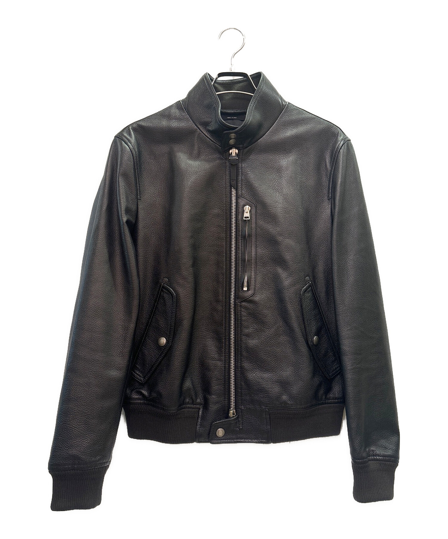 中古・古着通販】TOM FORD (トムフォード) LEATHER HARRINGTON ラムレザー ハリントンジャケット ブラック  サイズ:50｜ブランド・古着通販 トレファク公式【TREFAC FASHION】スマホサイト