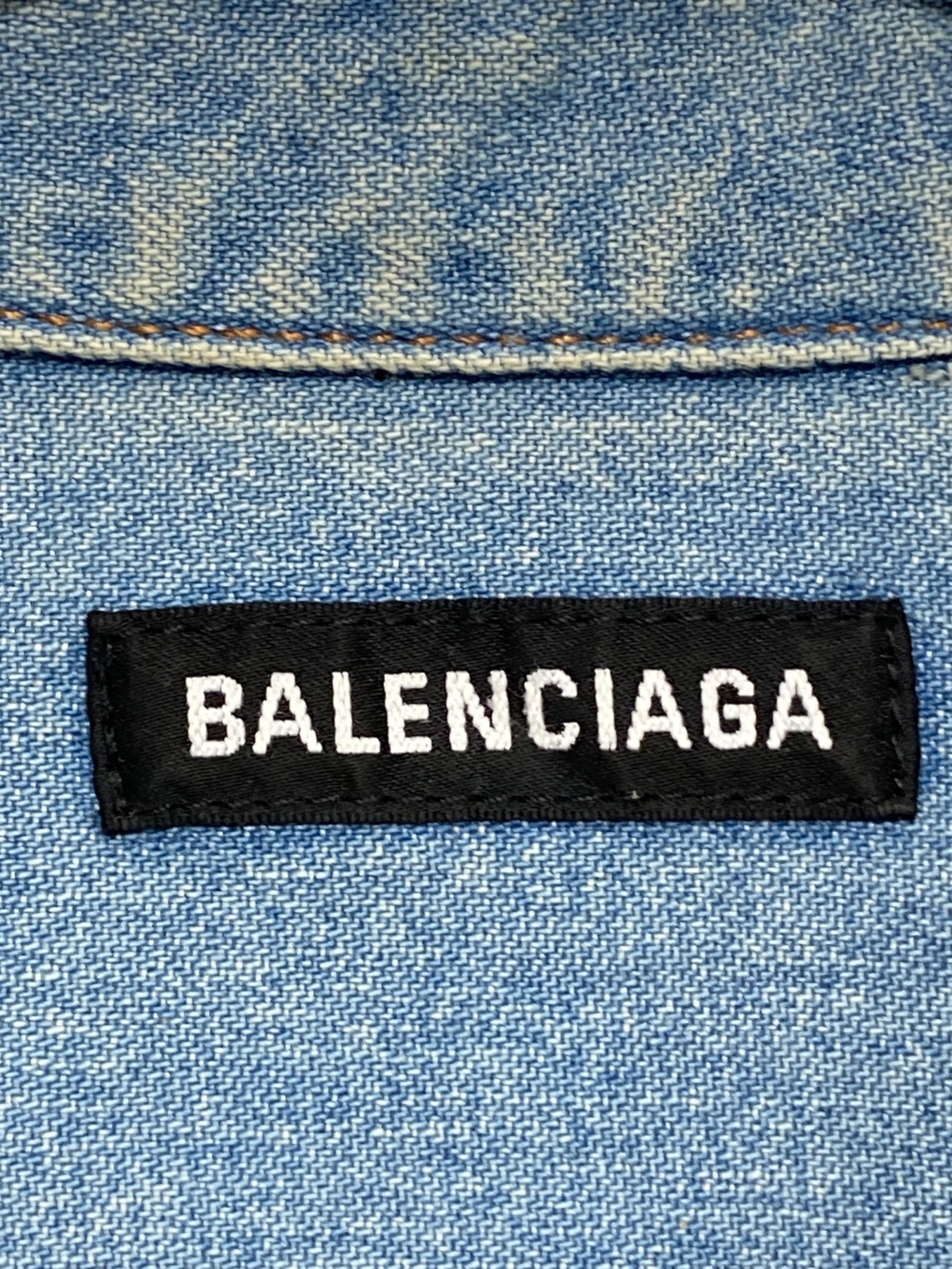 中古・古着通販】BALENCIAGA (バレンシアガ) カットスリーブ デニム ...