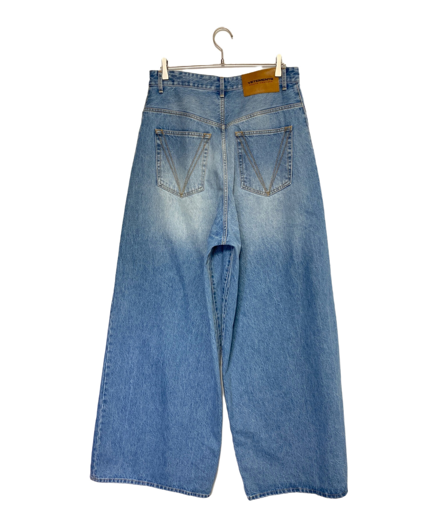 中古・古着通販】VETEMENTS (ヴェトモン) BIG SHAPE DENIM PANTS インディゴ  サイズ:W32(81cm)｜ブランド・古着通販 トレファク公式【TREFAC FASHION】スマホサイト