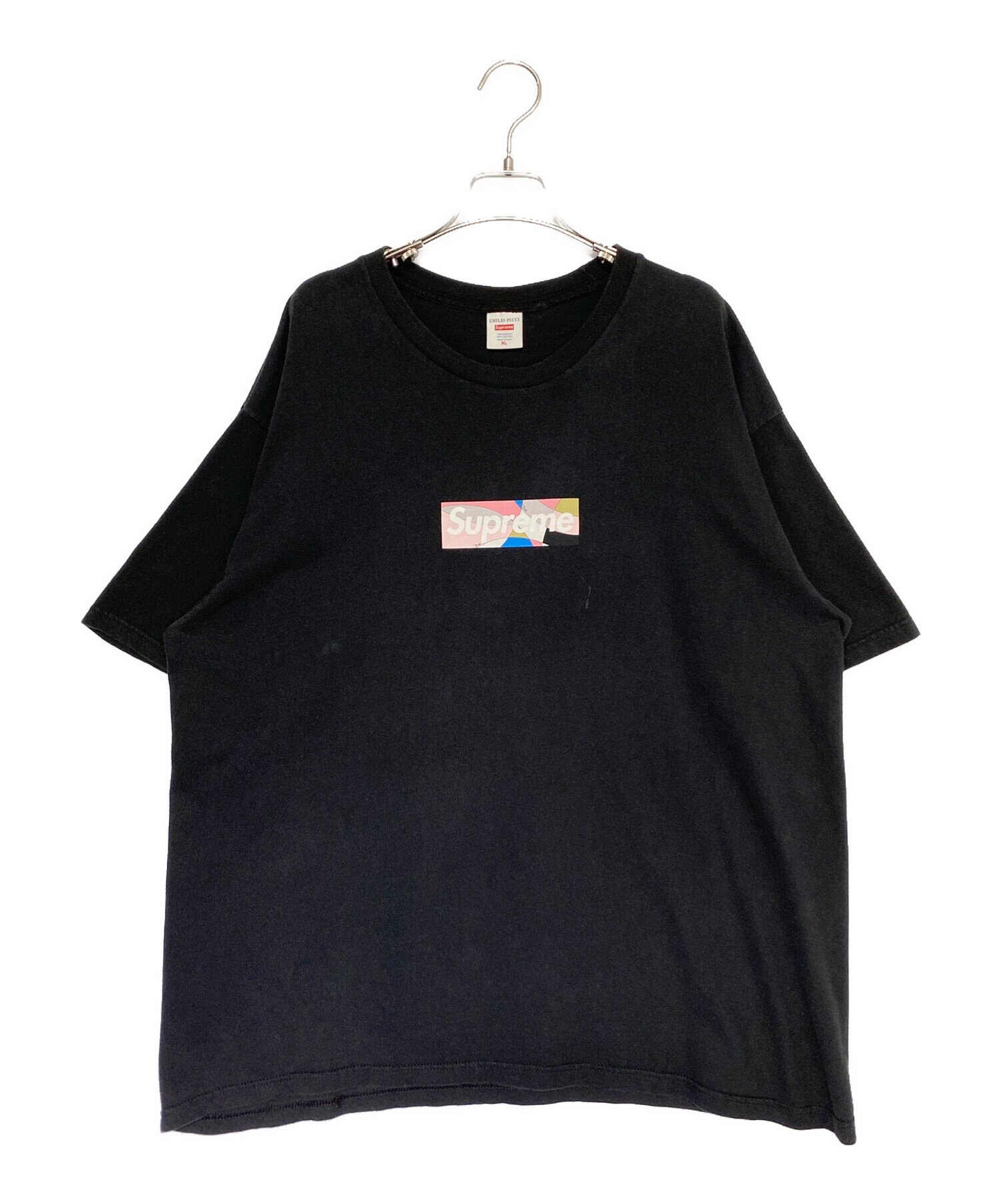 中古・古着通販】SUPREME (シュプリーム) Emilio Pucci (エミリオ プッチ) Box Logo Tee ブラック  サイズ:XL｜ブランド・古着通販 トレファク公式【TREFAC FASHION】スマホサイト