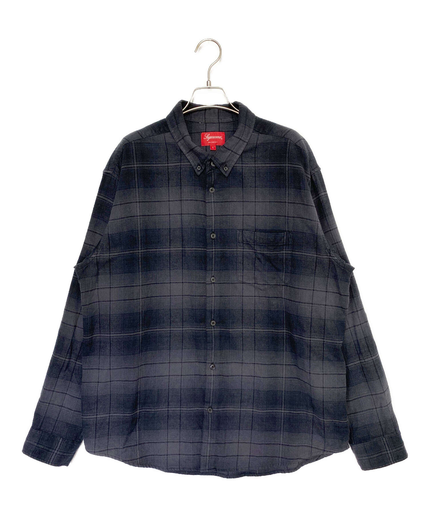 SUPREME (シュプリーム) Shadow Plaid Flannel Shirt ブラック サイズ:L