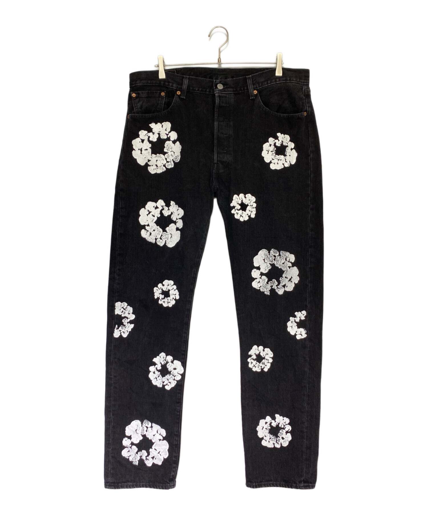 Denim Tears (デニムティアーズ) LEVI'S (リーバイス) COTTON WREATH CHAINSTITCH ブラック サイズ:38