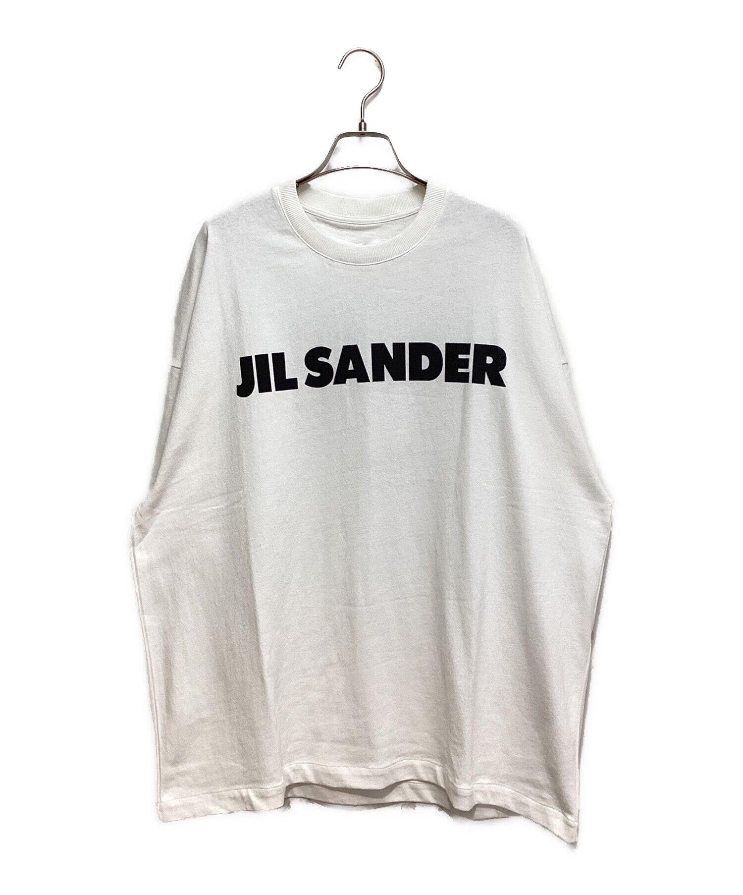 JIL SANDER (ジルサンダー) 19AW ロゴプリントTシャツ ホワイト サイズ:M