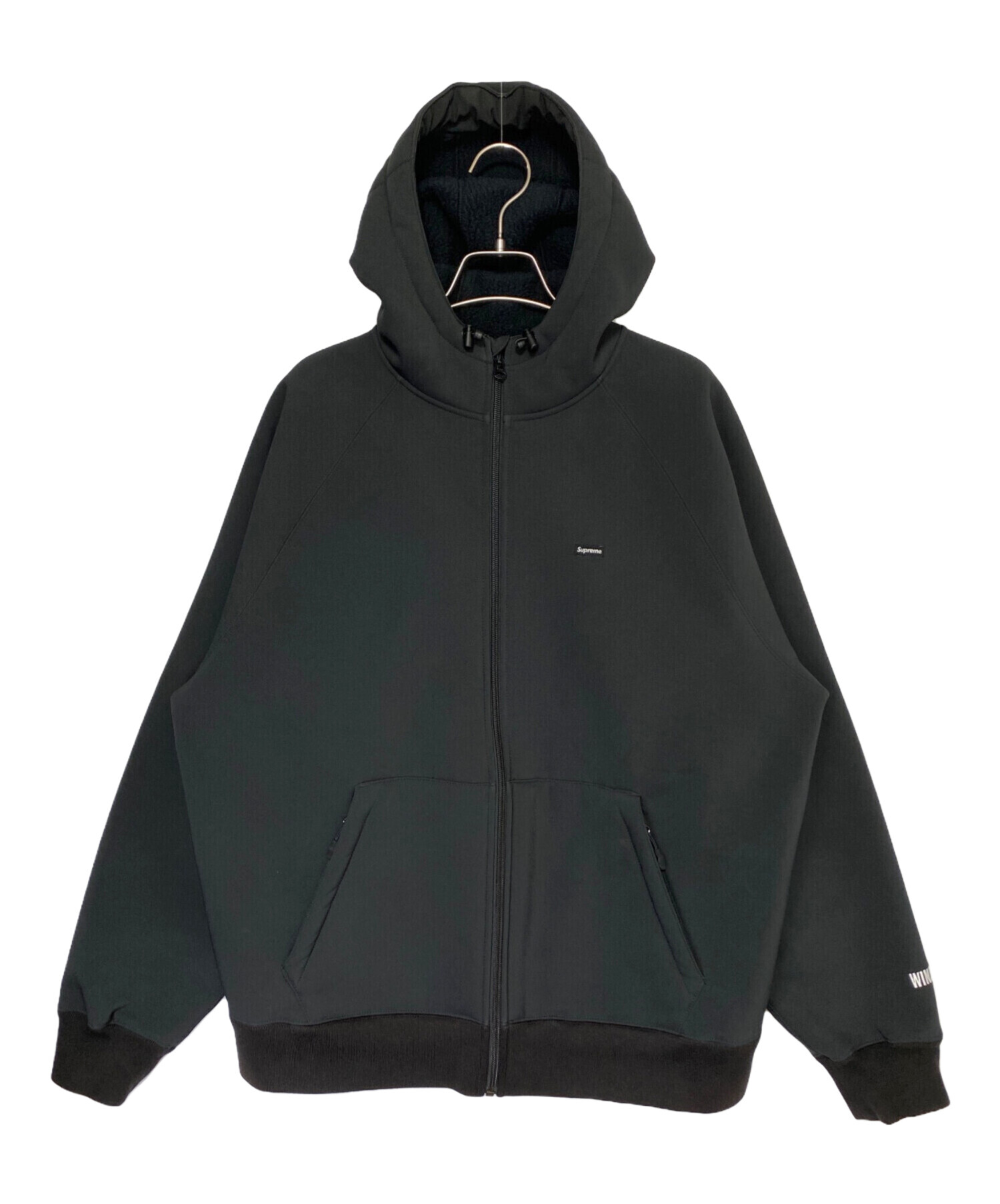 中古・古着通販】SUPREME (シュプリーム) WINDSTOPPER Hooded Sweatshirt ブラック サイズ:M｜ブランド・古着通販  トレファク公式【TREFAC FASHION】スマホサイト