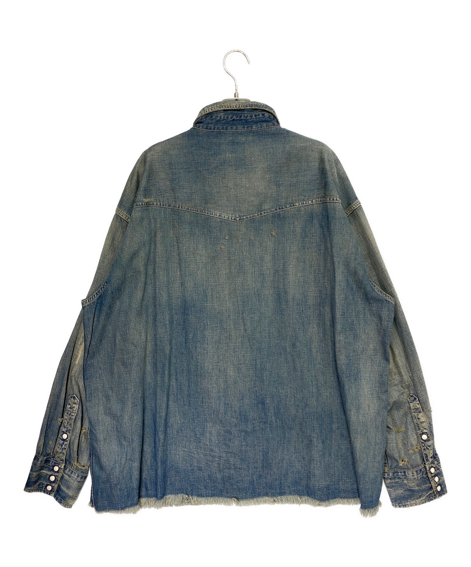 SAINT MICHAEL (セントマイケル) DENIM SHIRT インディゴ サイズ:XL