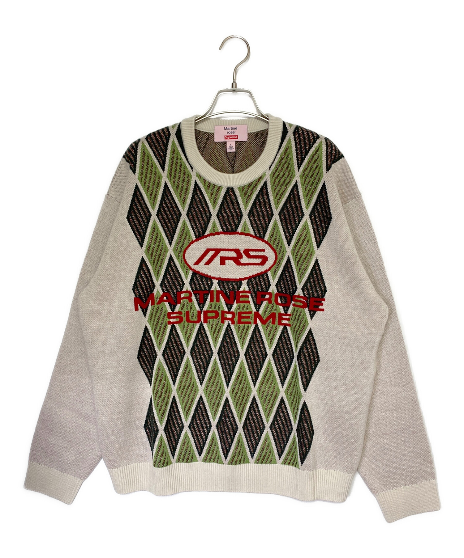 中古・古着通販】SUPREME (シュプリーム) MARTINE ROSE (マーティン・ローズ) Sweater ブラック サイズ:L  未使用品｜ブランド・古着通販 トレファク公式【TREFAC FASHION】スマホサイト