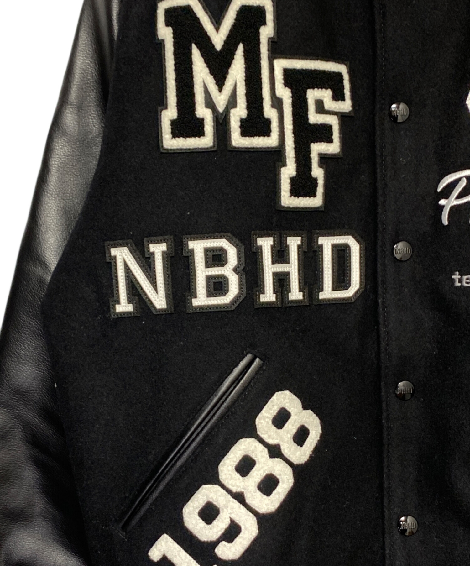 中古・古着通販】NEIGHBORHOOD (ネイバーフッド) MAJOR FORCE (メジャーフォース) STADIUM JACKET ブラック  サイズ:M｜ブランド・古着通販 トレファク公式【TREFAC FASHION】スマホサイト