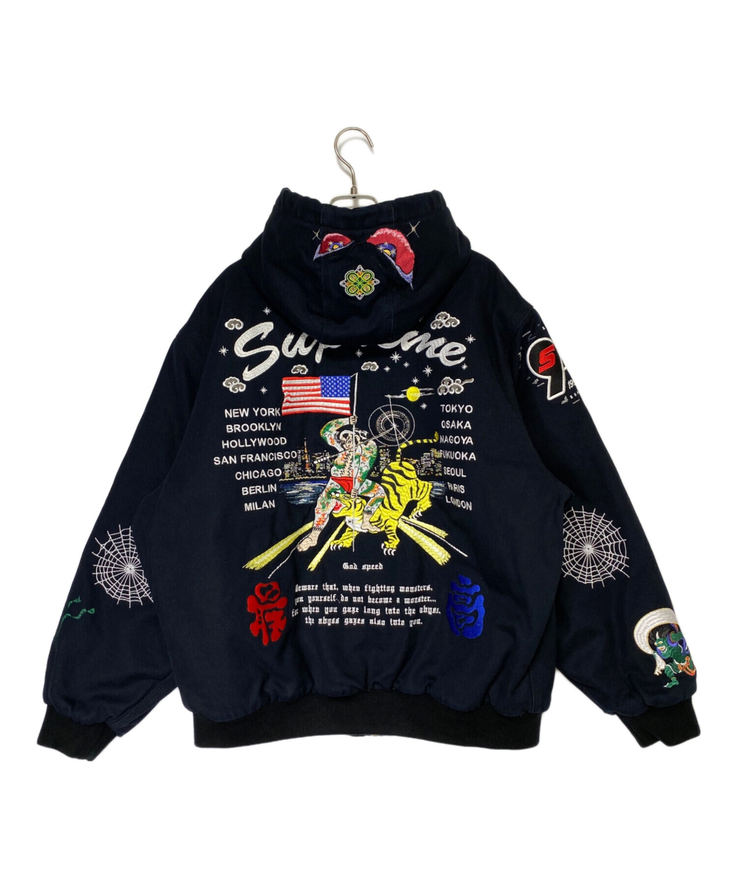 SUPREME (シュプリーム) 葵産業 (アオイサンギョウ) AOI Hooded Work Jacket ブラック サイズ:L