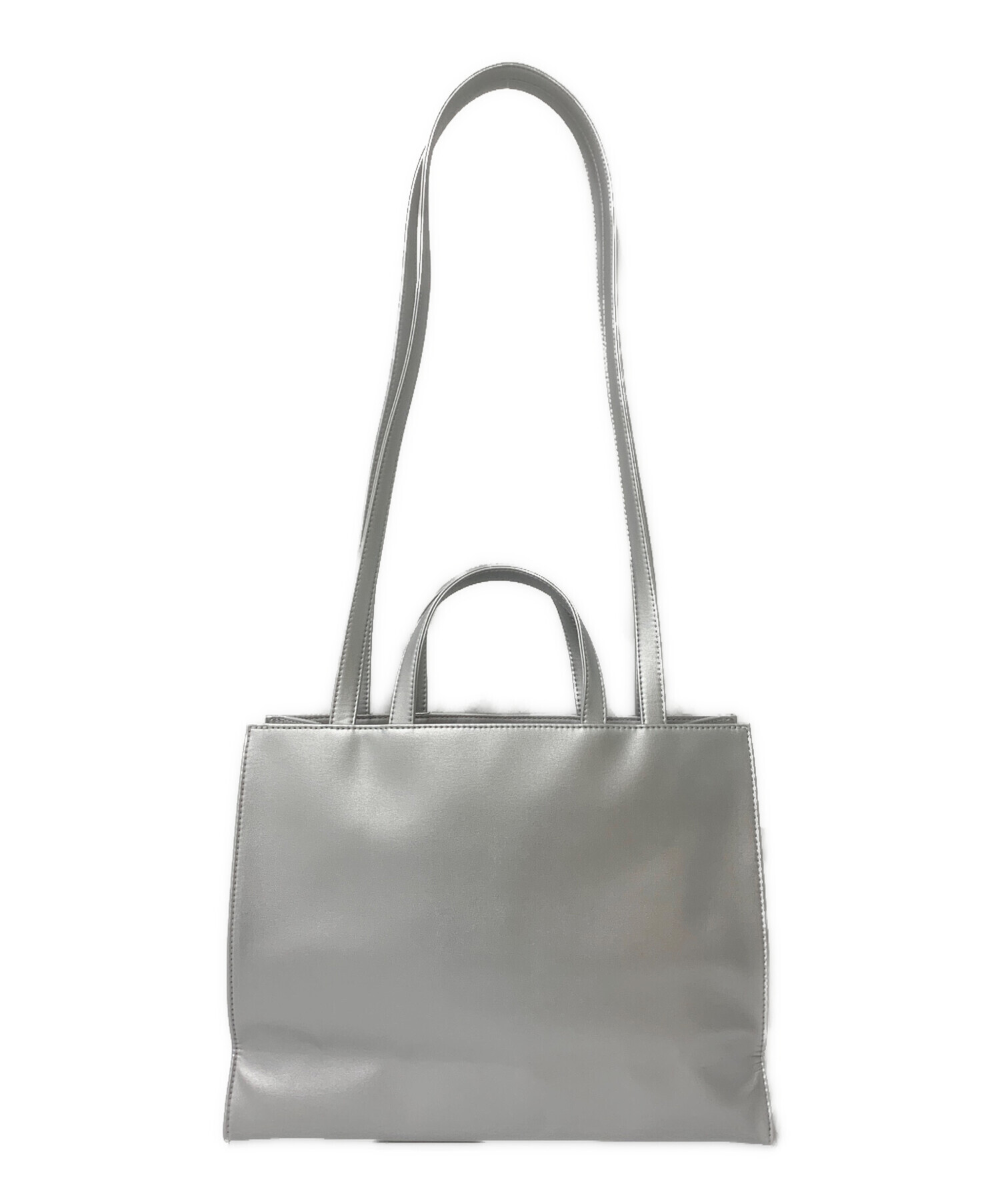 中古・古着通販】Telfar (テルファー) Medium Silver Shopping Bag シルバー｜ブランド・古着通販  トレファク公式【TREFAC FASHION】スマホサイト