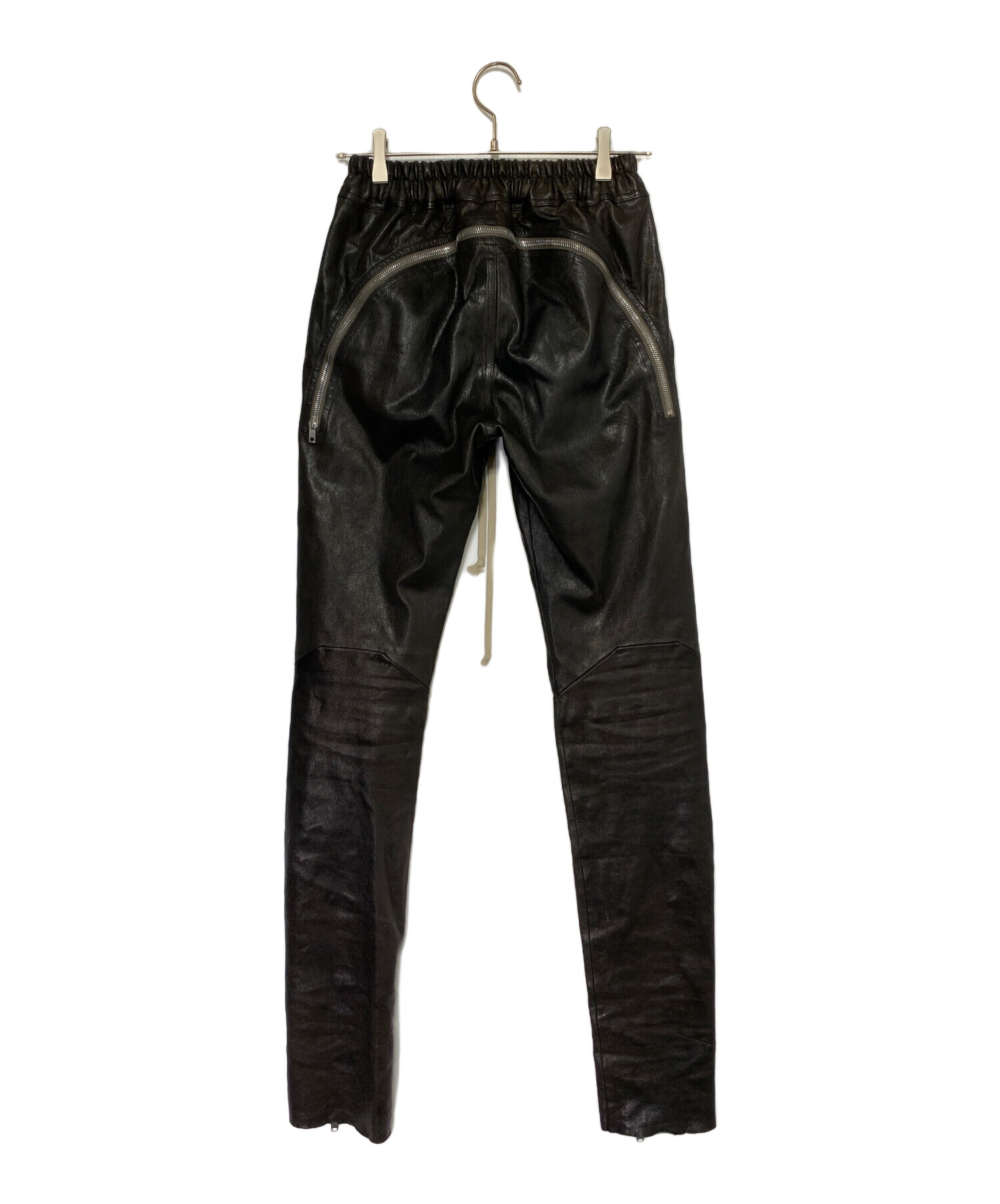 中古・古着通販】RICK OWENS (リックオウエンス) レザーパンツ ブラック サイズ:46｜ブランド・古着通販 トレファク公式【TREFAC  FASHION】スマホサイト