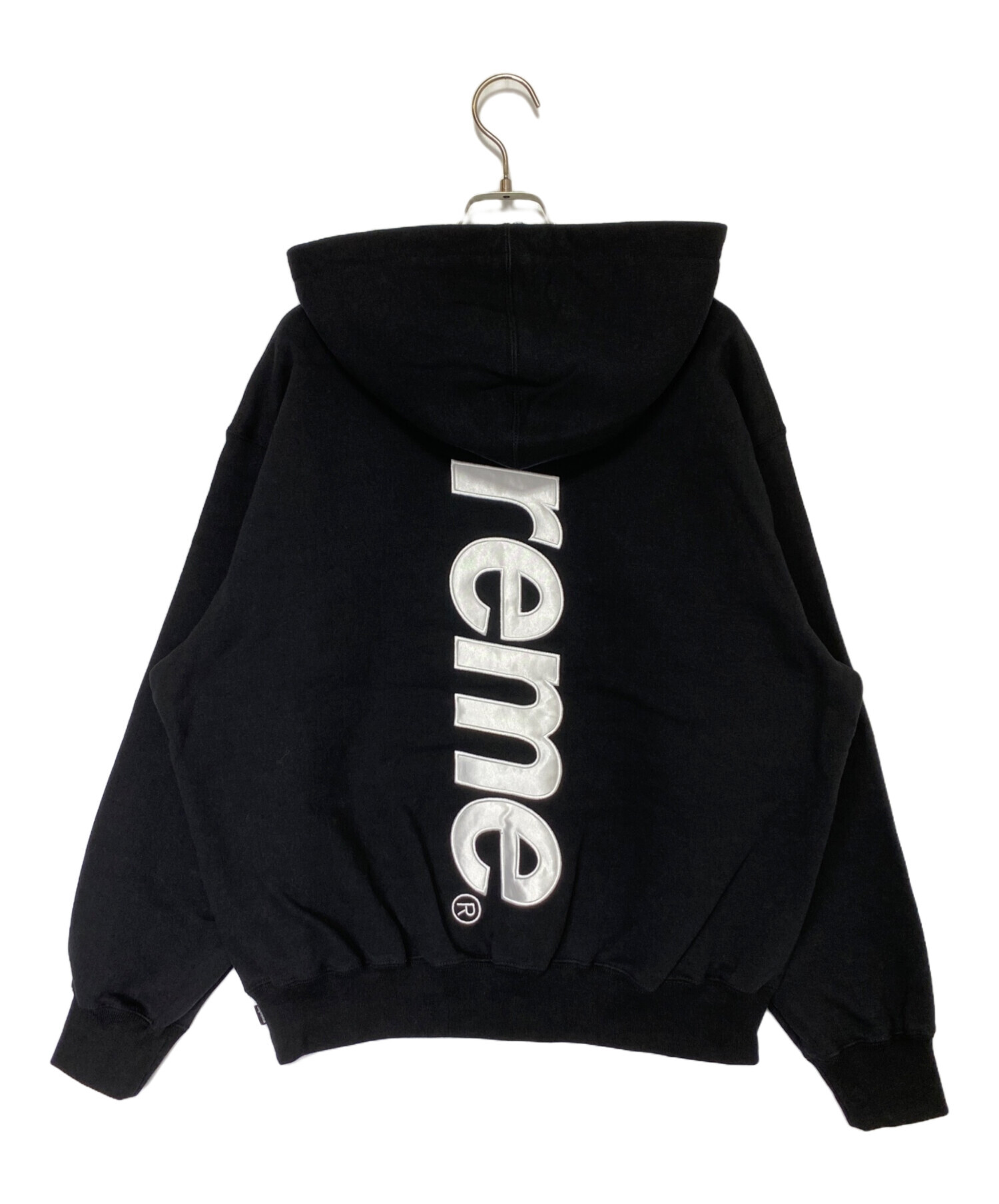 中古・古着通販】SUPREME (シュプリーム) satin applique hooded sweatshirt ブラック サイズ:S 未使用品｜ブランド・古着通販  トレファク公式【TREFAC FASHION】スマホサイト