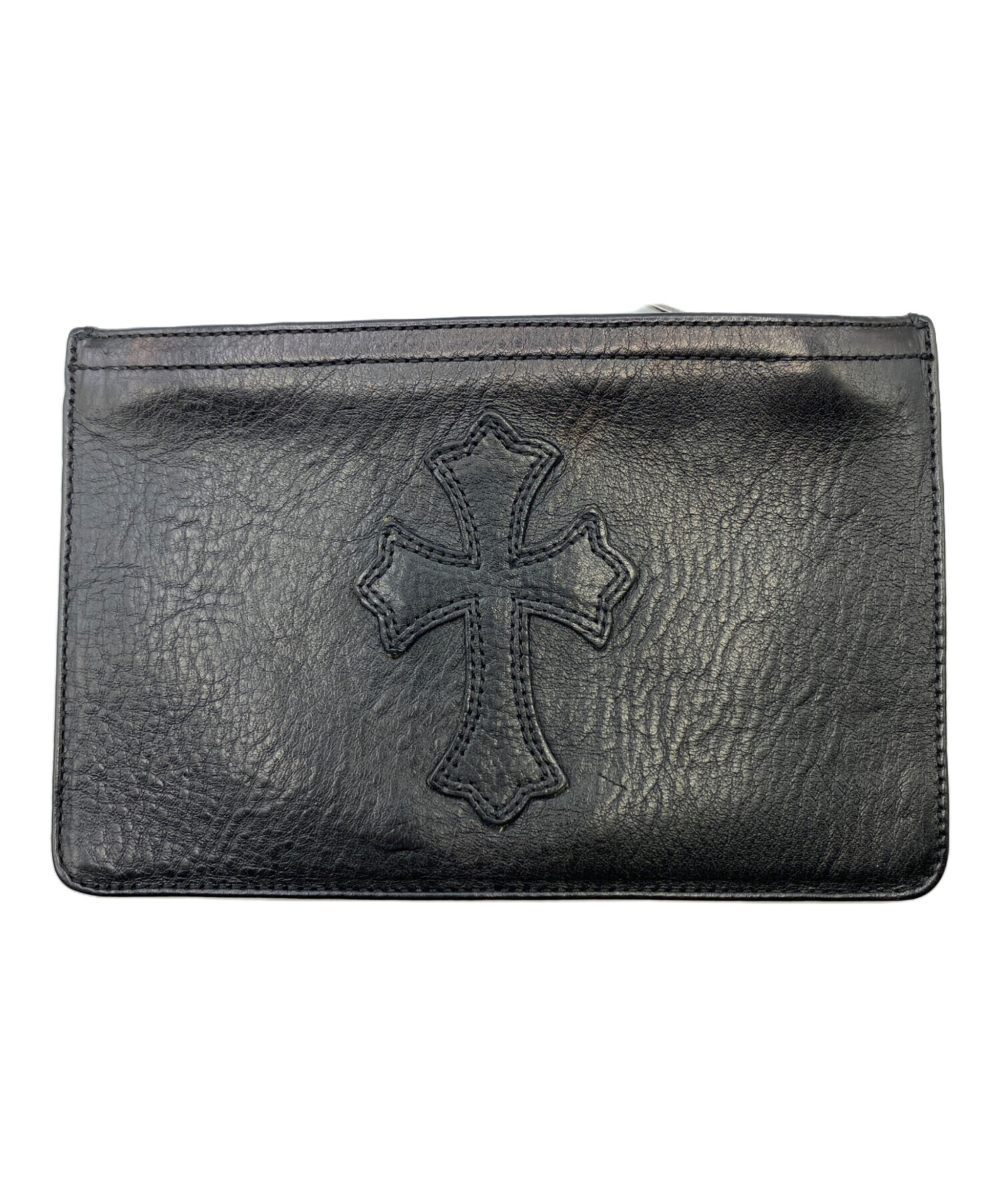 中古・古着通販】CHROME HEARTS (クロムハーツ) クロスパッチ ジッパーチェンジパース ブラック サイズ:-｜ブランド・古着通販  トレファク公式【TREFAC FASHION】スマホサイト