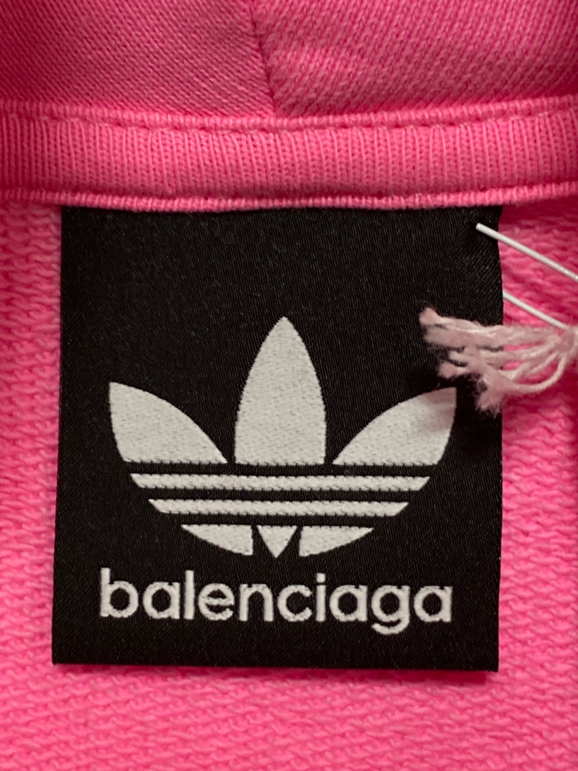 中古・古着通販】BALENCIAGA (バレンシアガ) adidas (アディダス) Hoodie Large Fit ピンク  サイズ:2｜ブランド・古着通販 トレファク公式【TREFAC FASHION】スマホサイト