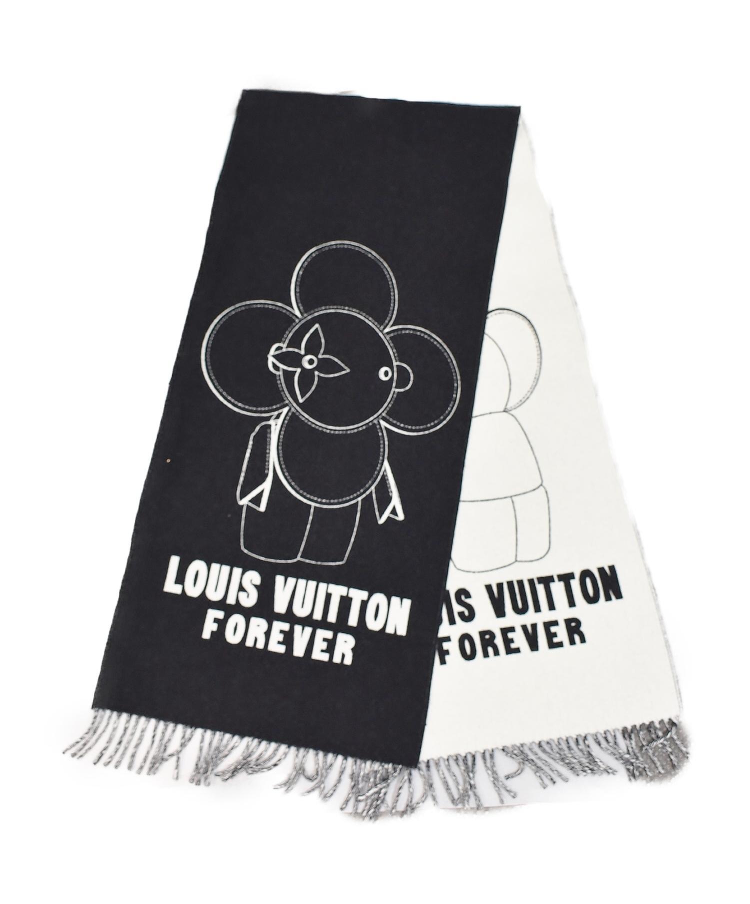 中古・古着通販】LOUIS VUITTON (ルイヴィトン) ヴィヴィエンヌマフラー ブラック サイズ:- カシミヤ混｜ブランド・古着通販  トレファク公式【TREFAC FASHION】スマホサイト