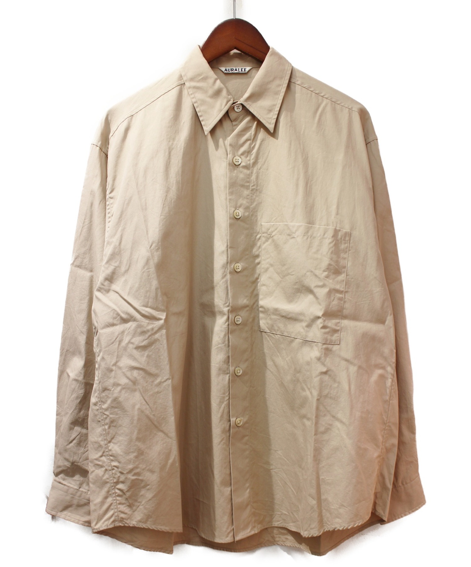 中古・古着通販】AURALEE (オーラリー) WASHED FINX TWILL BIG SHIRTS