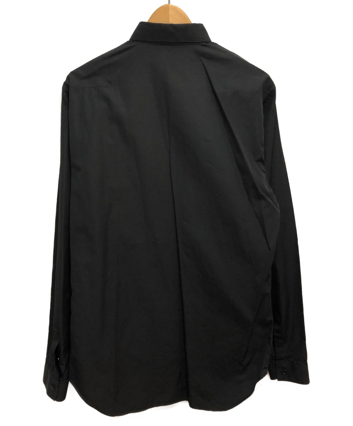 【レア】ディオールオム 光沢 ブラック シャツ 長袖 39