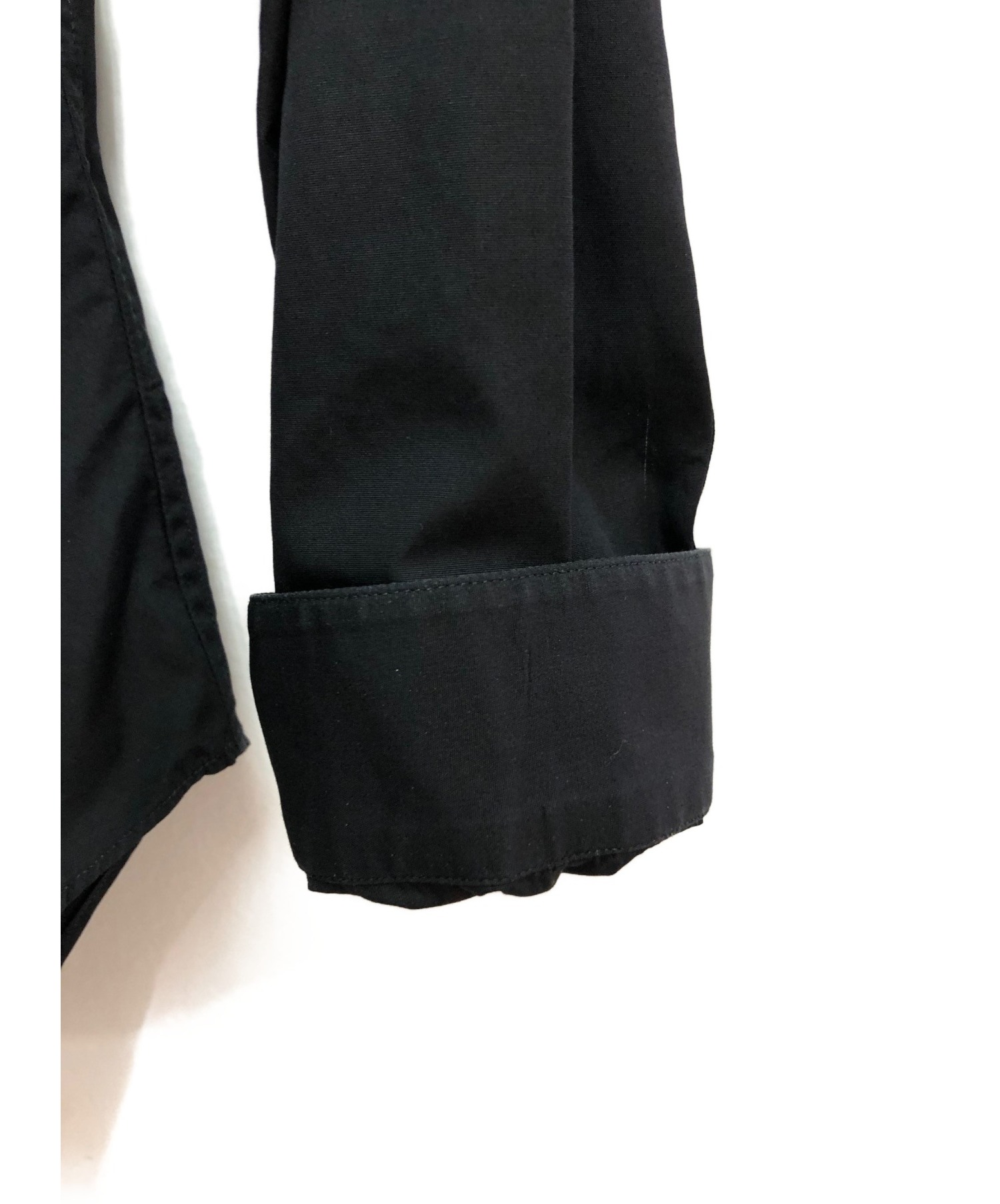 Dior Homme (ディオールオム) NEWAVE 比翼シャツ ブラック サイズ:39