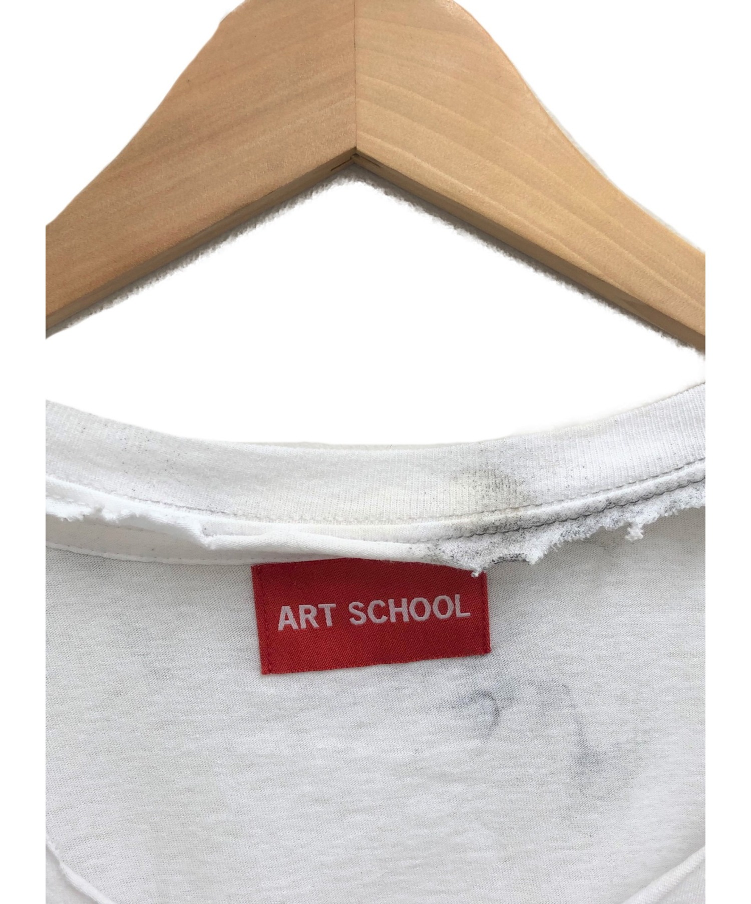 ART SCHOOL (アートスクール) 19AW クラッシュTシャツ ホワイト サイズ:-