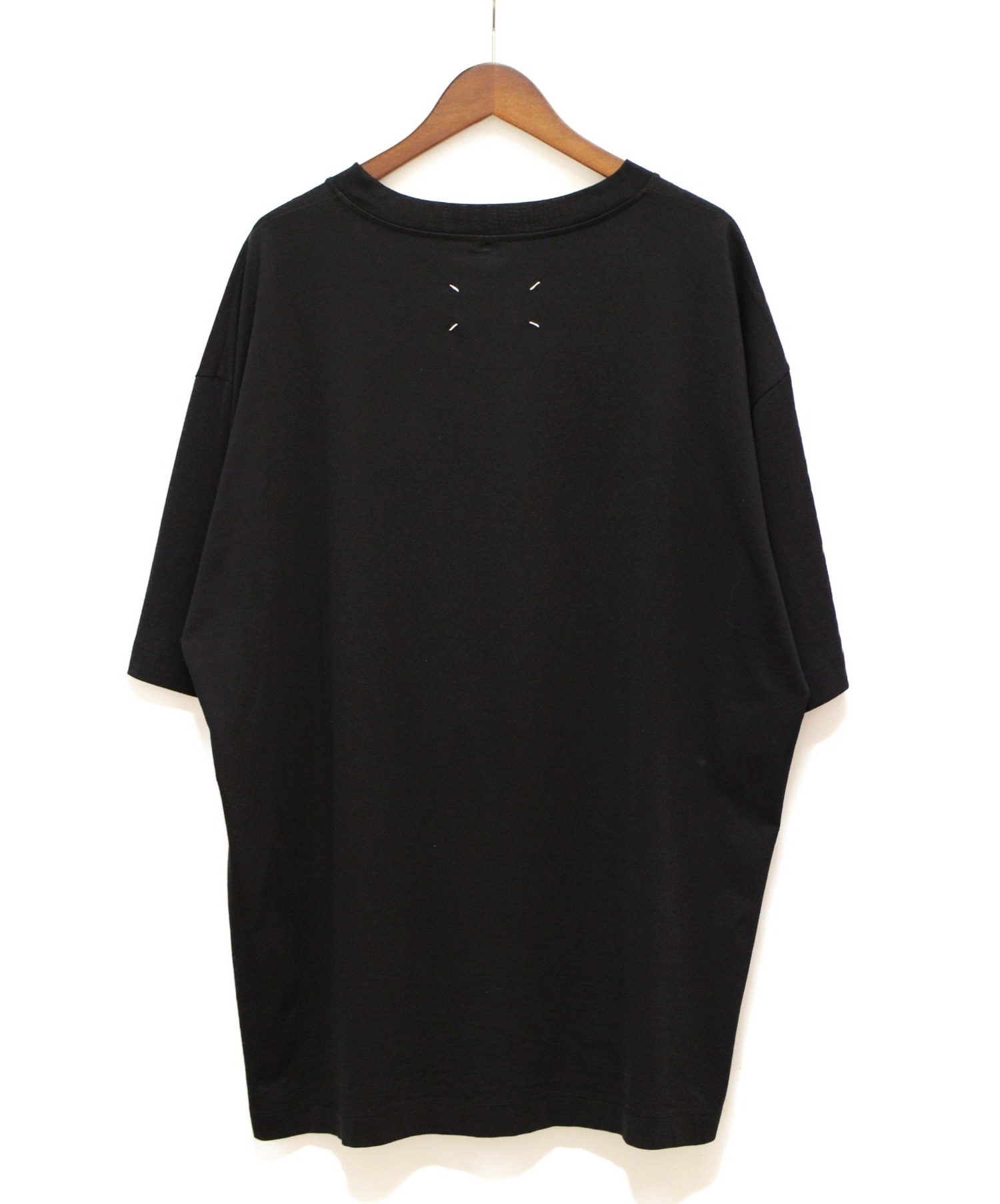 Maison Margiela (メゾンマルジェラ) 20SS オーバーサイズナンバーロゴTシャツ ブラック サイズ:52
