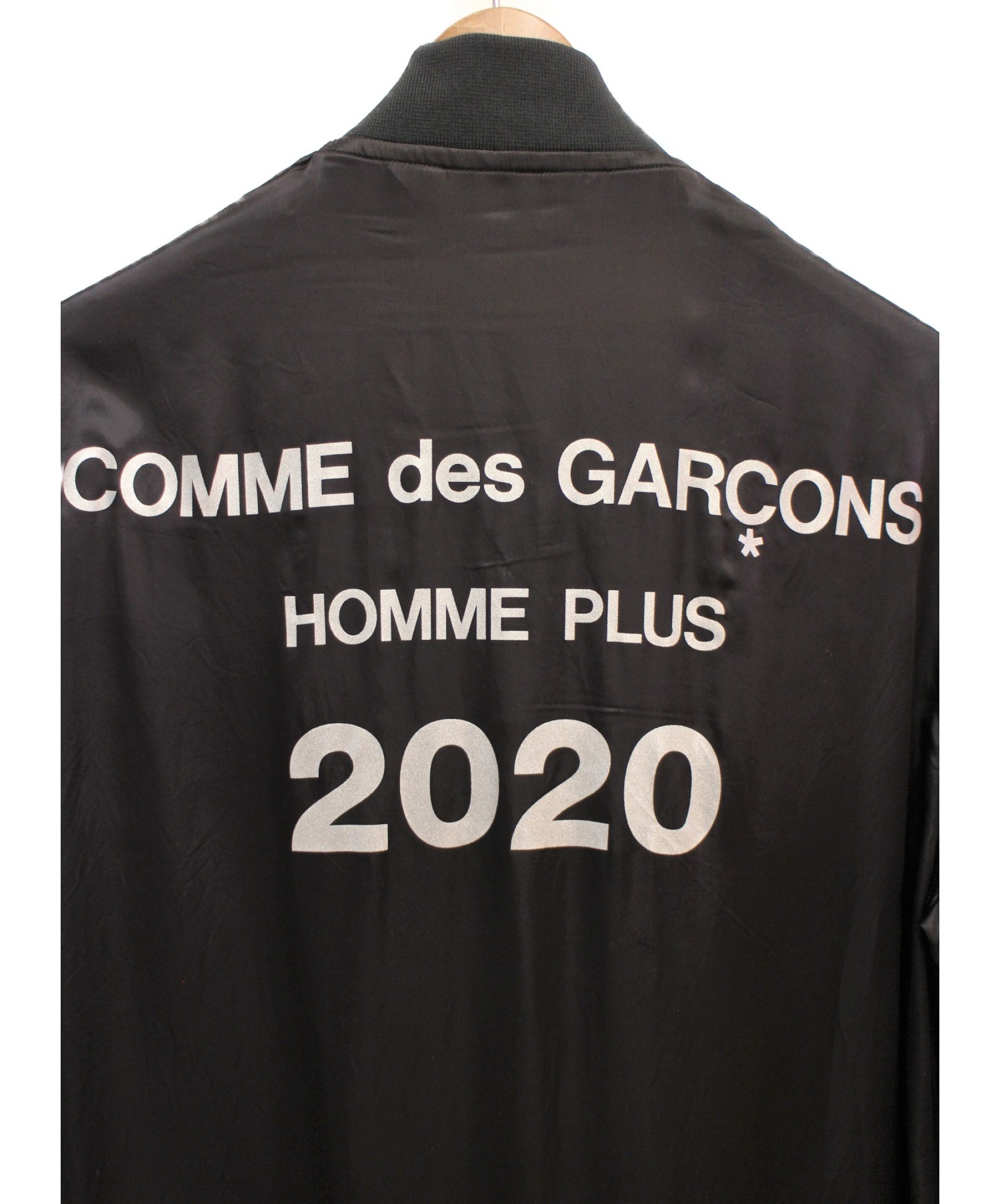 COMME des GARCONS HOMME PLUS (コムデギャルソンオムプリュス) 20SS キュプラサテンスタッフコート ブラック サイズ:S