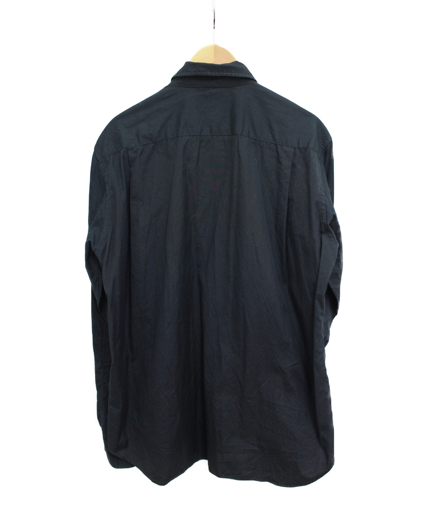 COMME des GARCONS Homme Plus (コムデギャルソンオムプリュス) ボタンデザインシャツ ブラック サイズ:S