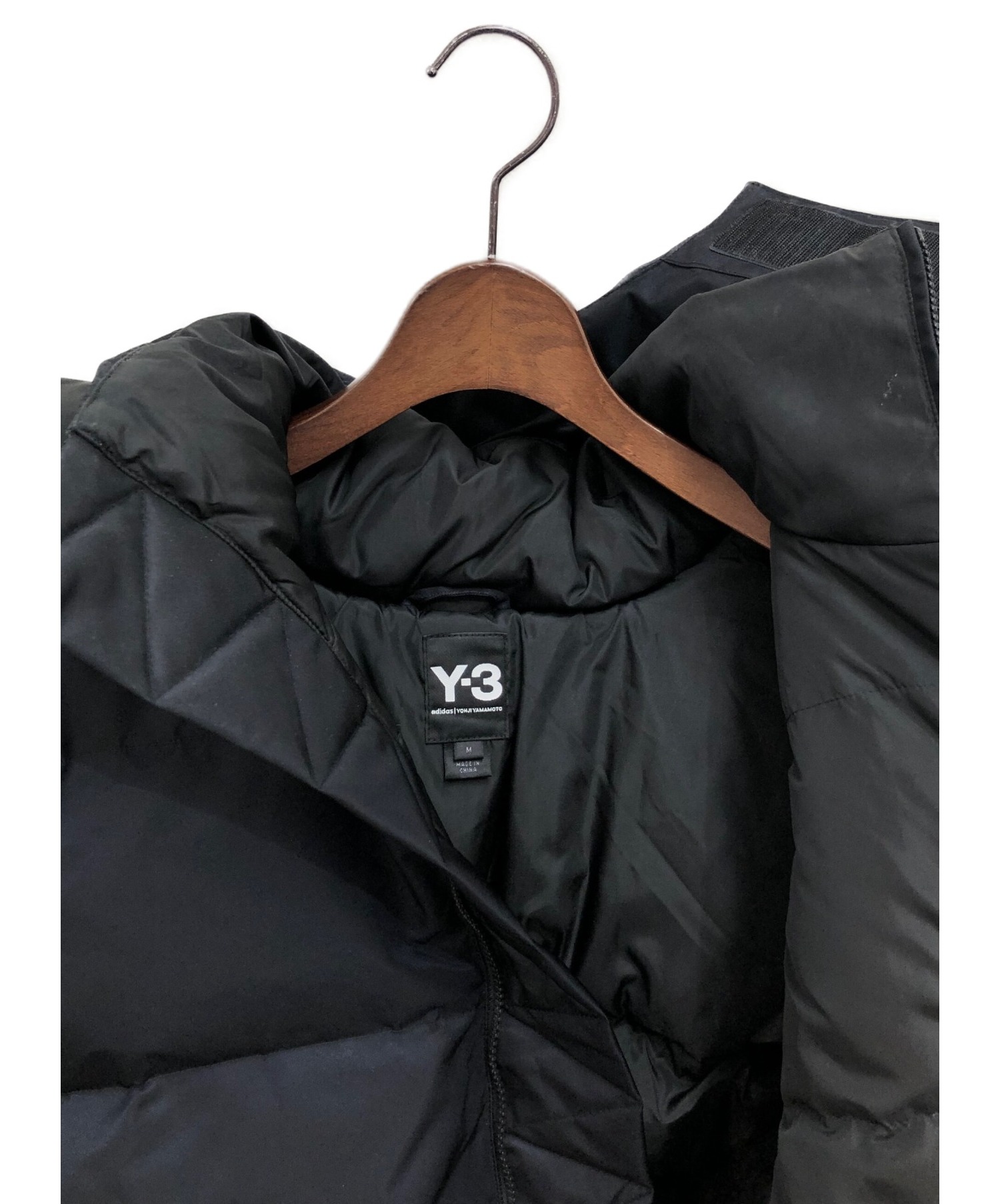 中古・古着通販】Y-3 (ワイスリー) バックロゴダウンジャケット ダーク