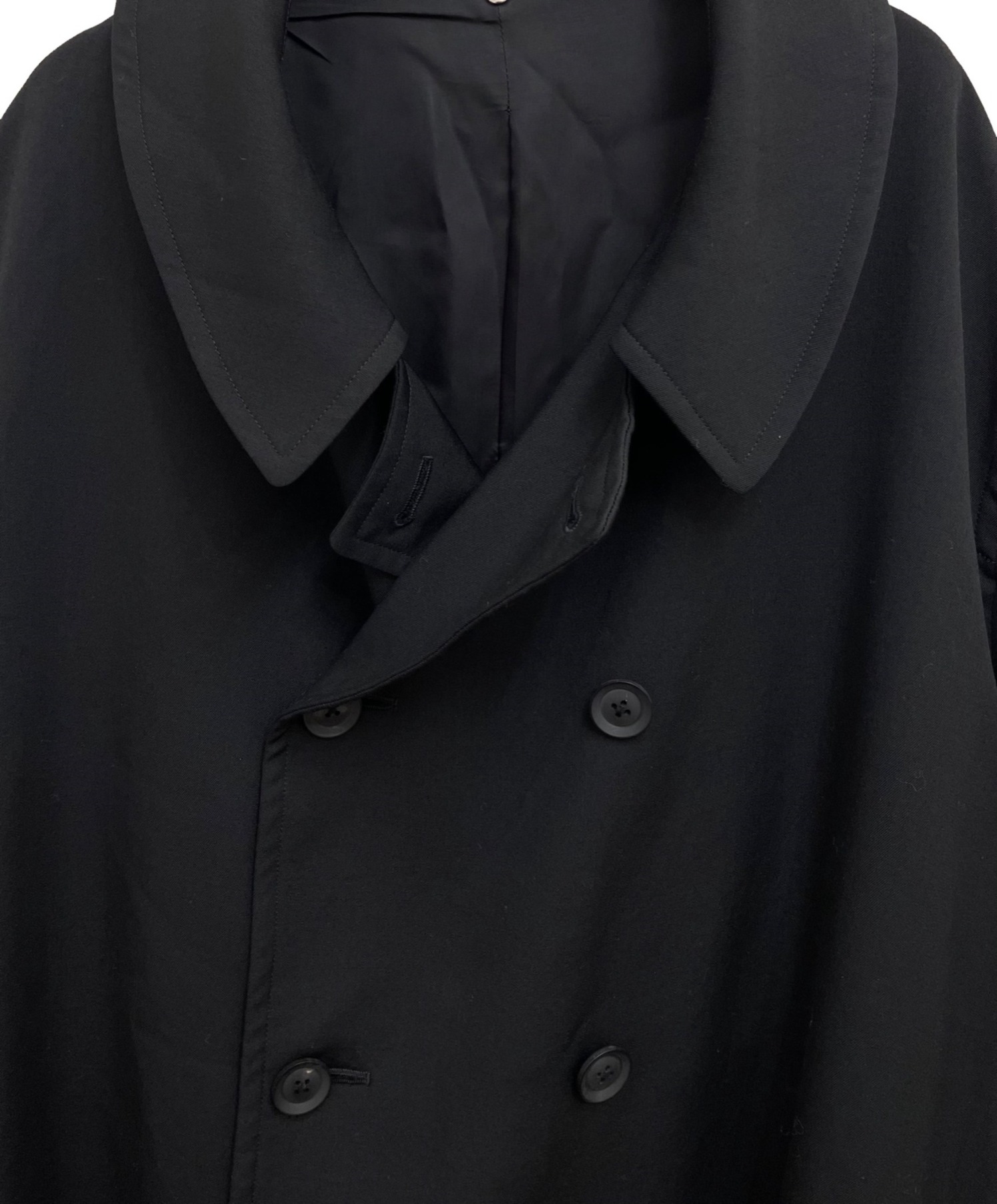 Yohji Yamamoto pour homme (ヨウジヤマモトプールオム) 21AW ステンカラービッグコート ブラック サイズ:1
