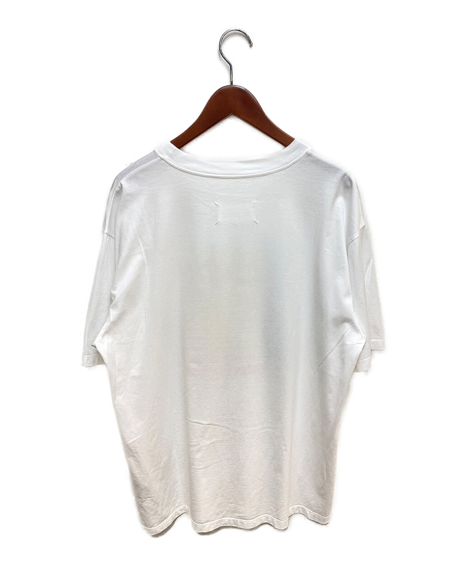 Maison Margiela (メゾンマルジェラ) 21SS プリントTシャツ ホワイト サイズ:44