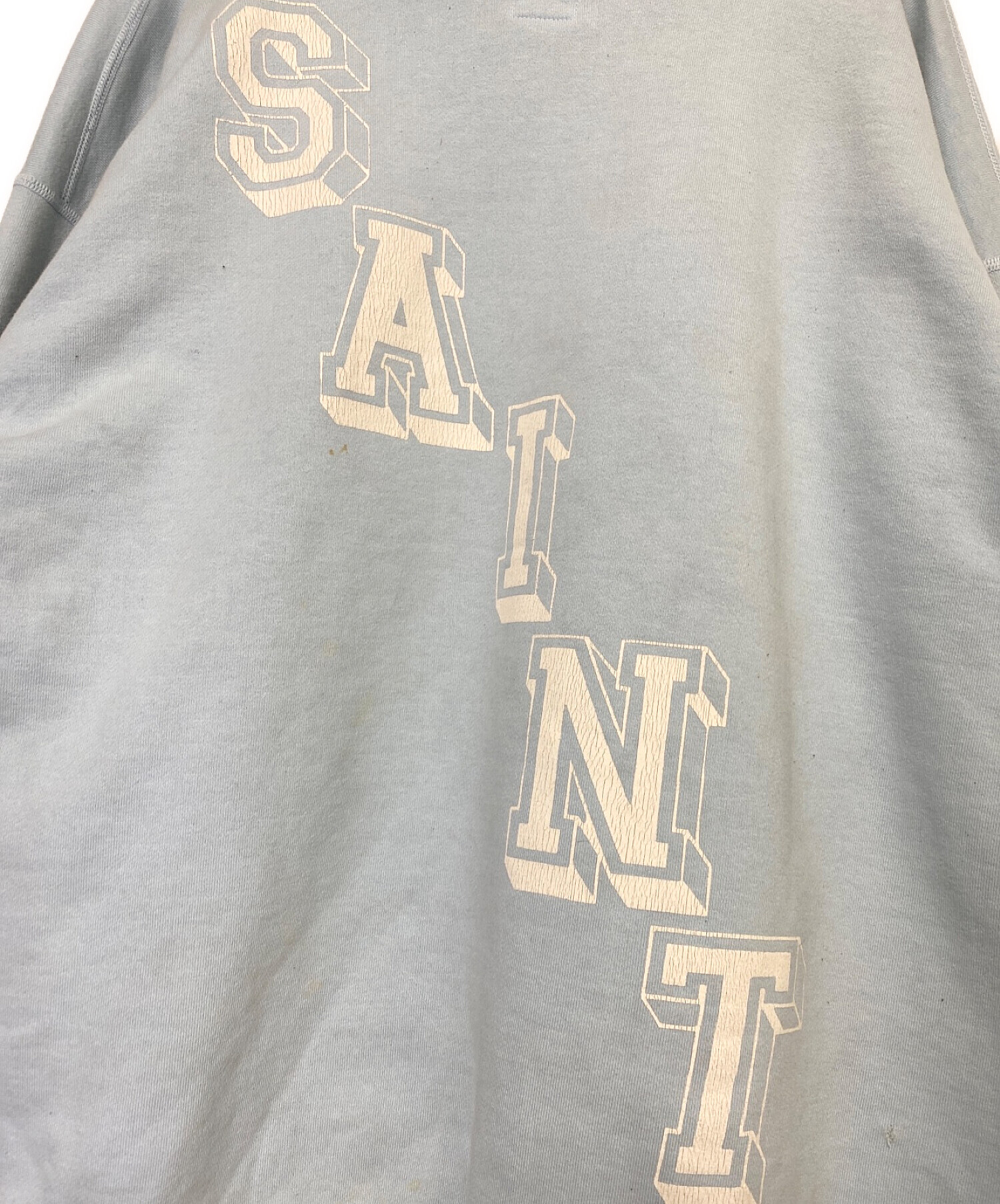 SAINT MICHAEL (セントマイケル) HOODIE ANGEL スカイブルー サイズ:XL