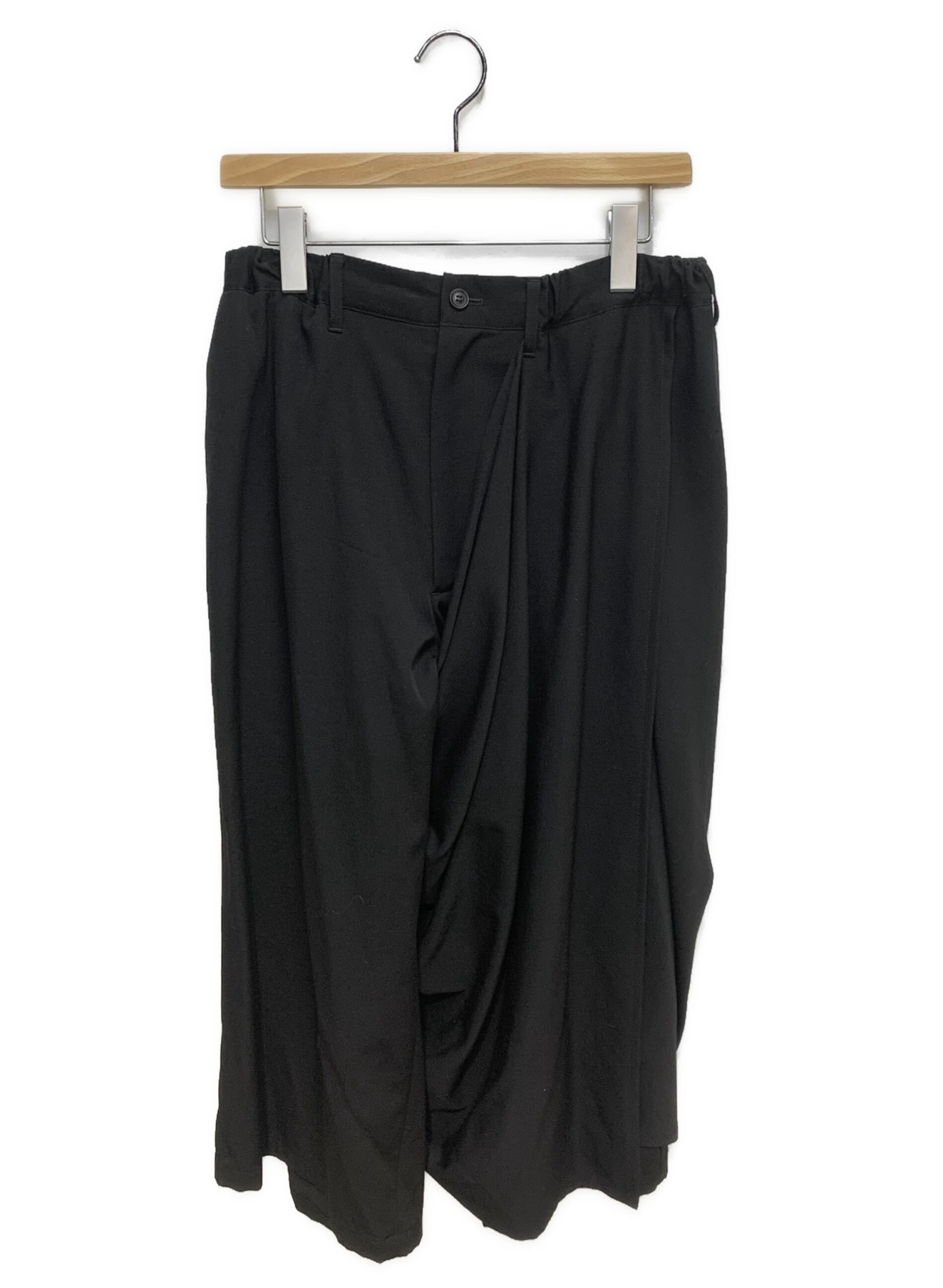 B Yohji Yamamoto (ビーヨウジヤマモト) 20SS ウールギャバジンスカートパンツ ブラック サイズ:2