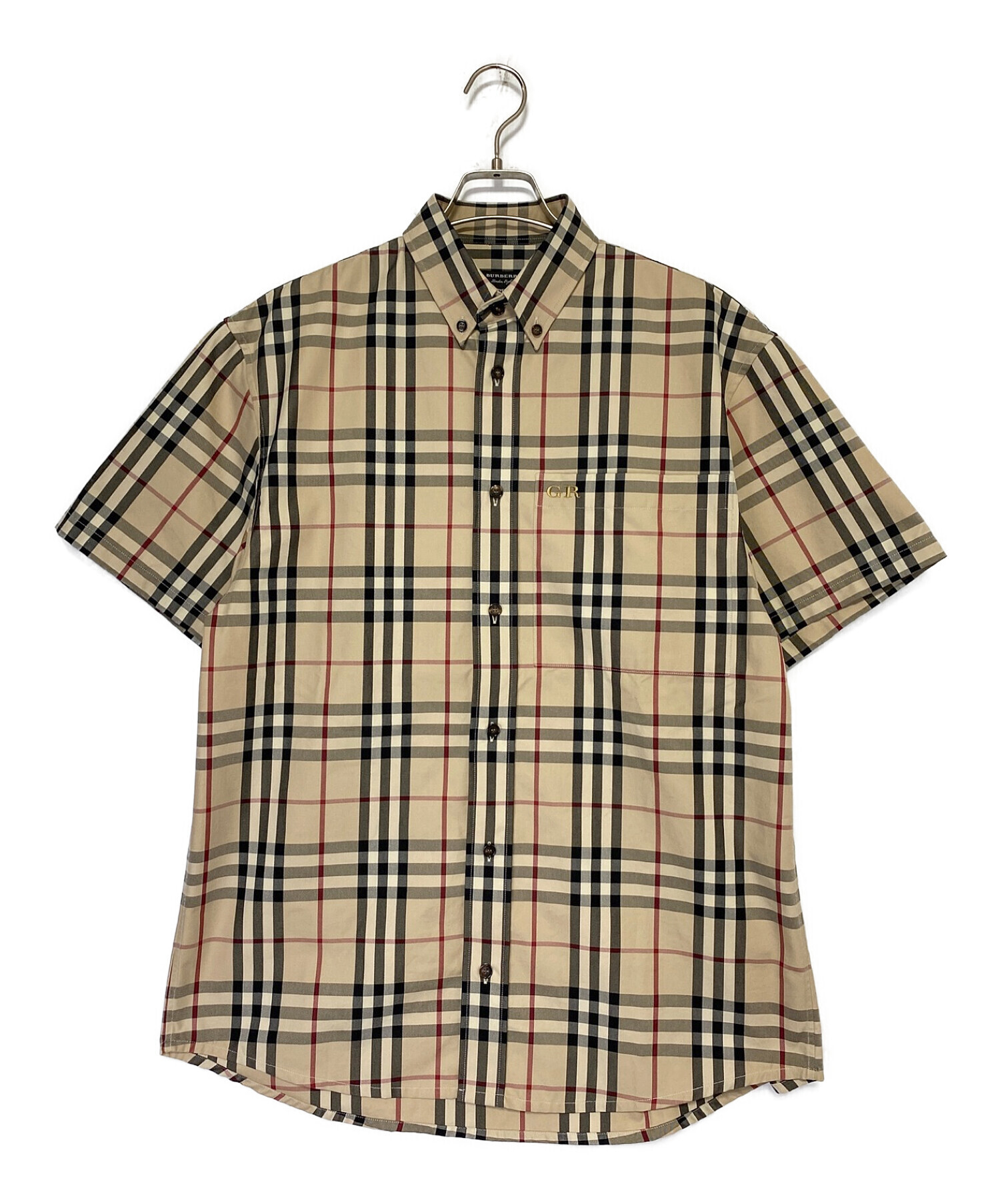 中古・古着通販】BURBERRY (バーバリー) 半袖ノバチェックシャツ