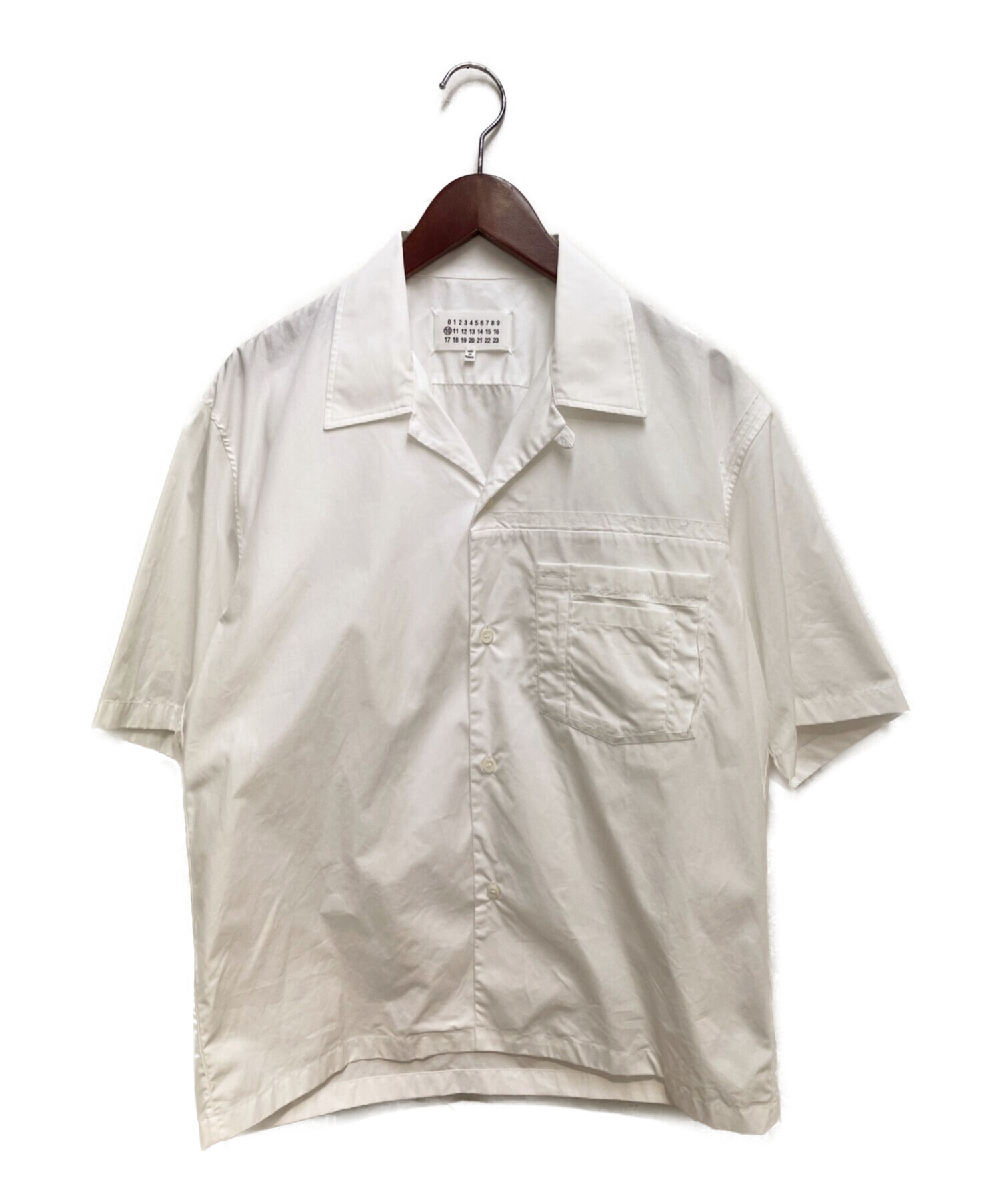 Maison Margiela (メゾンマルジェラ) オープンカラーシャツ ホワイト サイズ:40