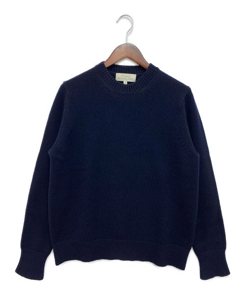 中古】スタジオニコルソン STUDIO NICHOLSON FIVE GAUGE CREW NECK 好ましく ニット セーター 長袖 ウール S  グレー