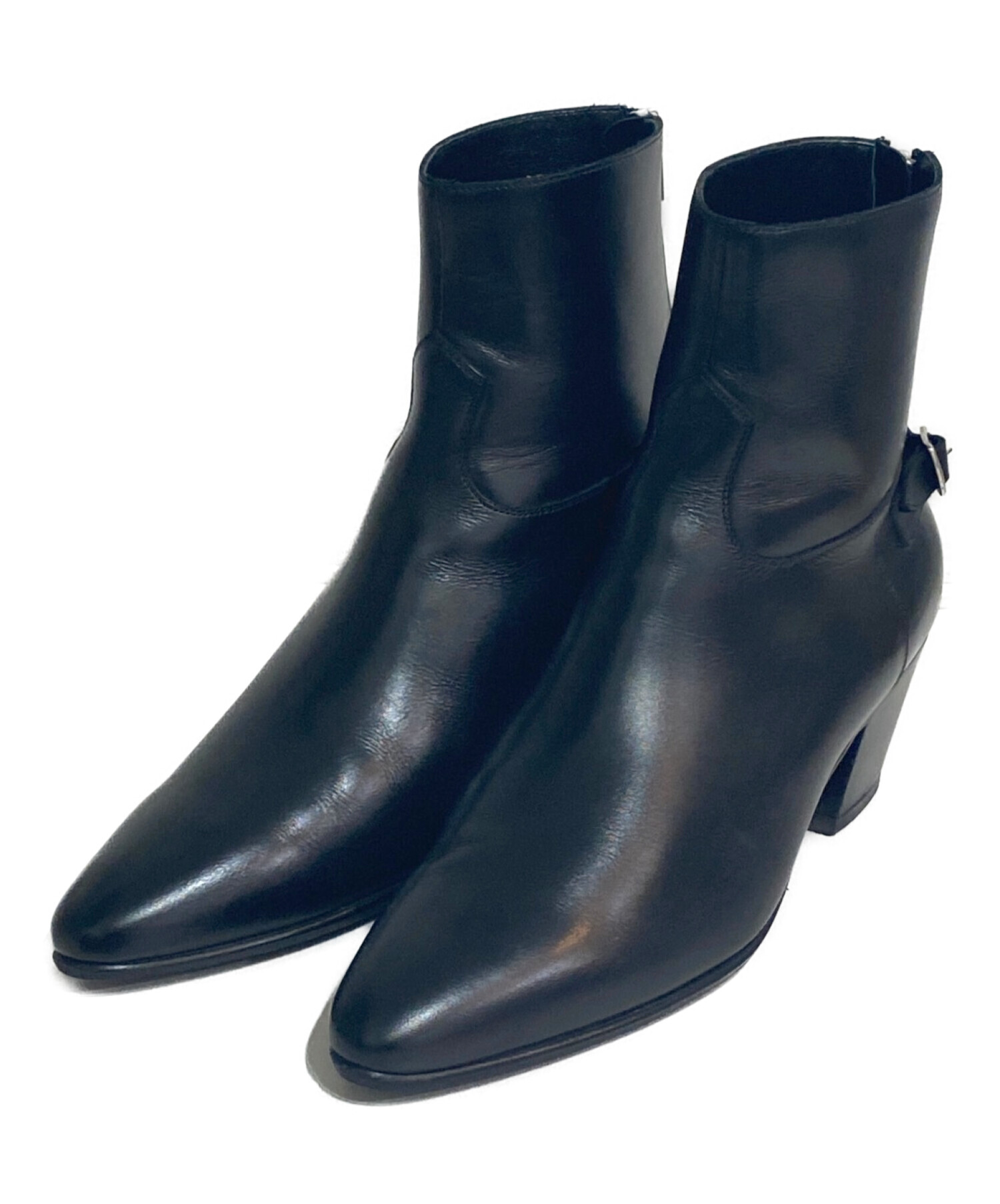CELINE (セリーヌ) 19SS JACNO 6cm heel back zipped boots ブラック サイズ:39