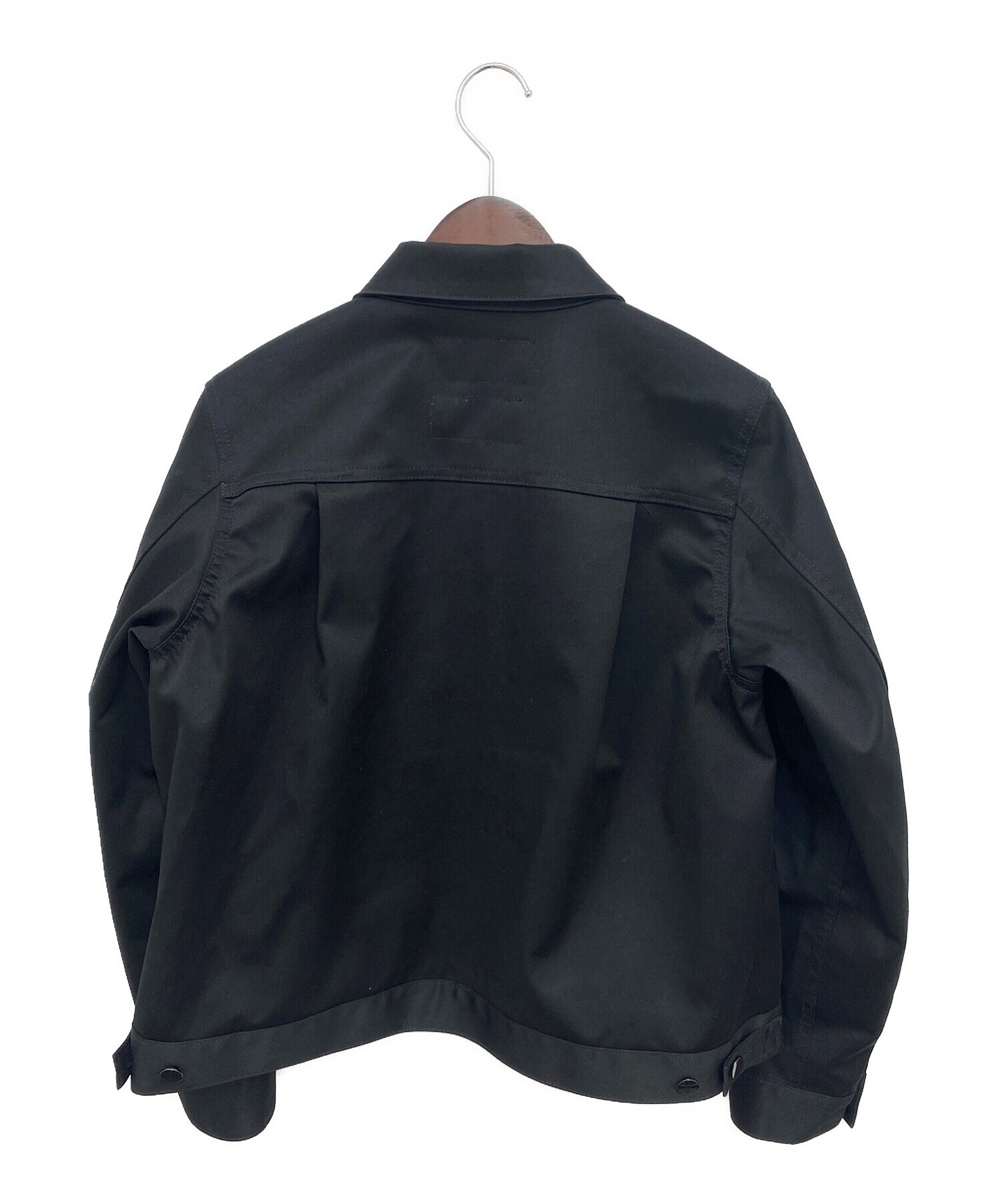 FUMITO GANRYU (フミトガンリュウ) WATER RESISTANT PLEATED BLOUSON ブラック サイズ:1