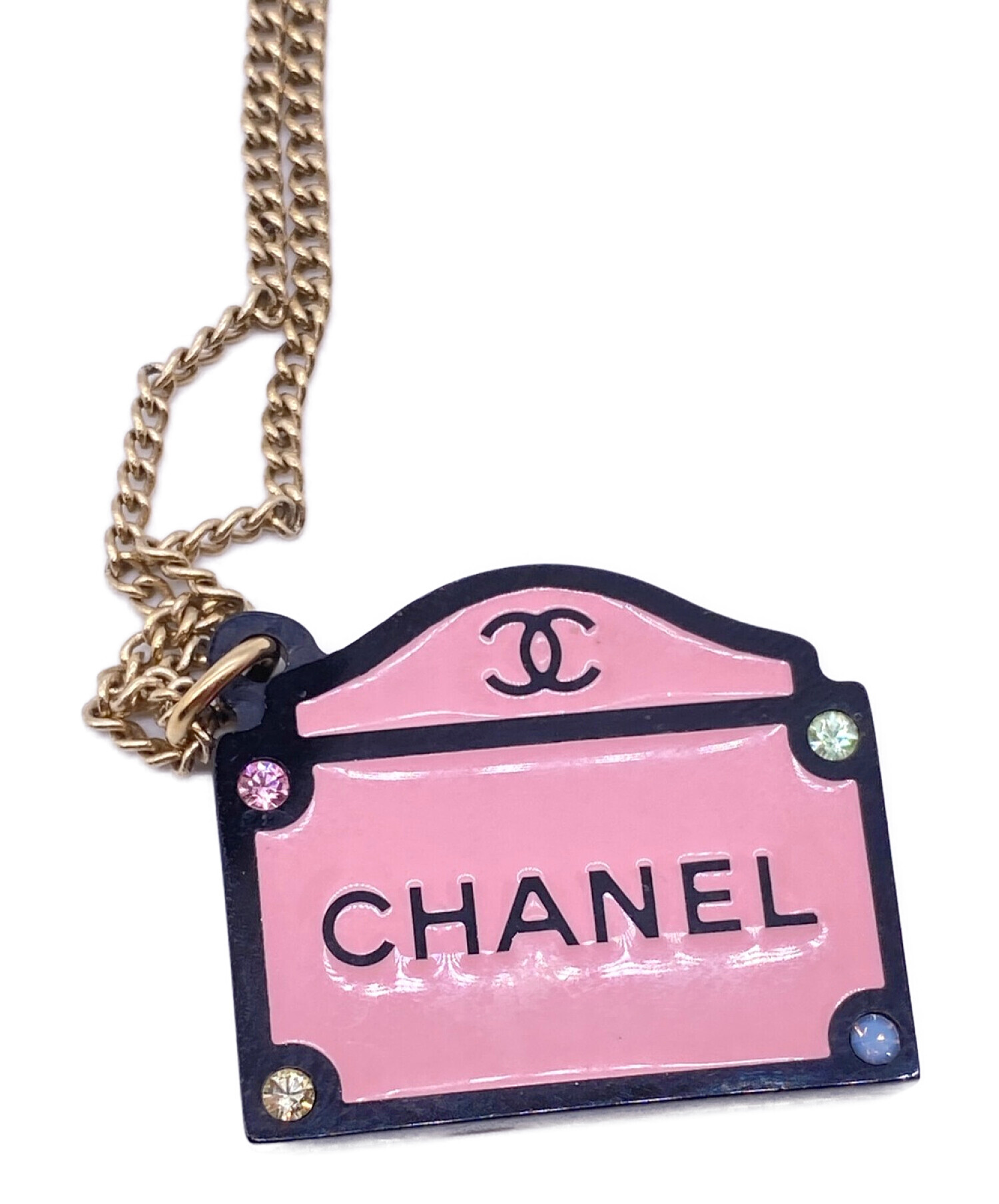 CHANEL (シャネル) プレートネックレス サイズ:-