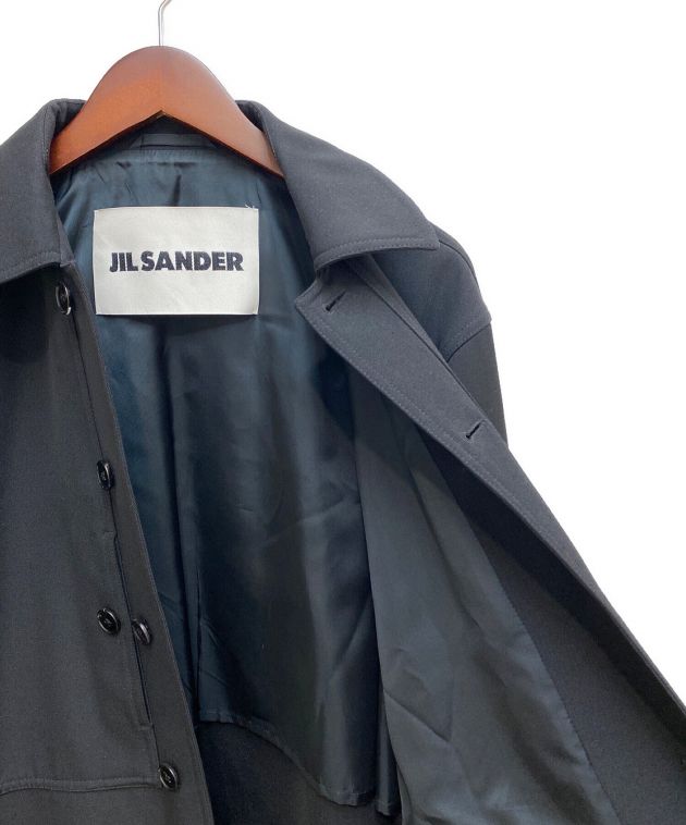 JIL SANDER (ジルサンダー) シャツジャケット ブラック サイズ:44