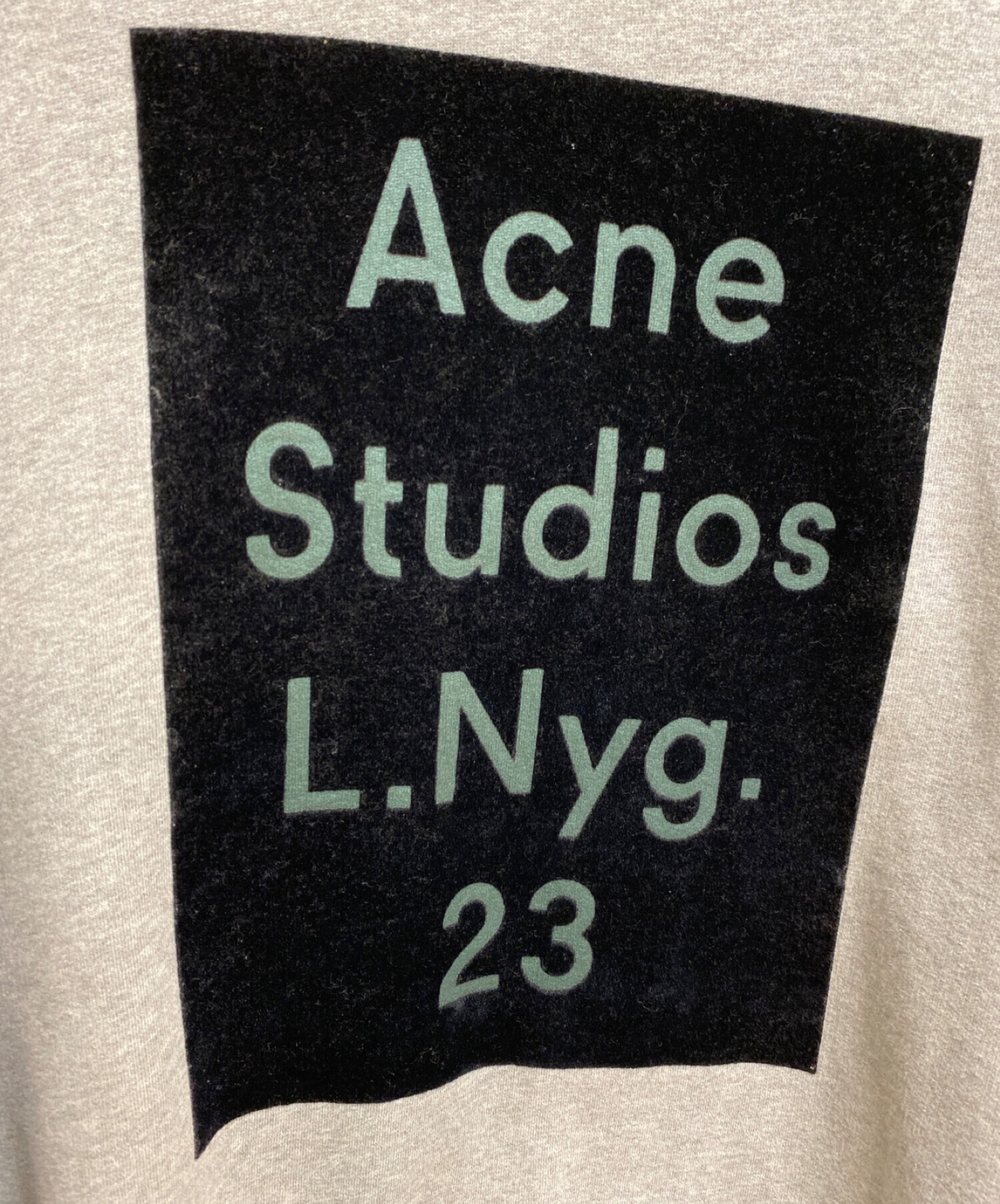 Acne studios (アクネストゥディオズ) BETA FLOCK SWEAT グレー サイズ:XS