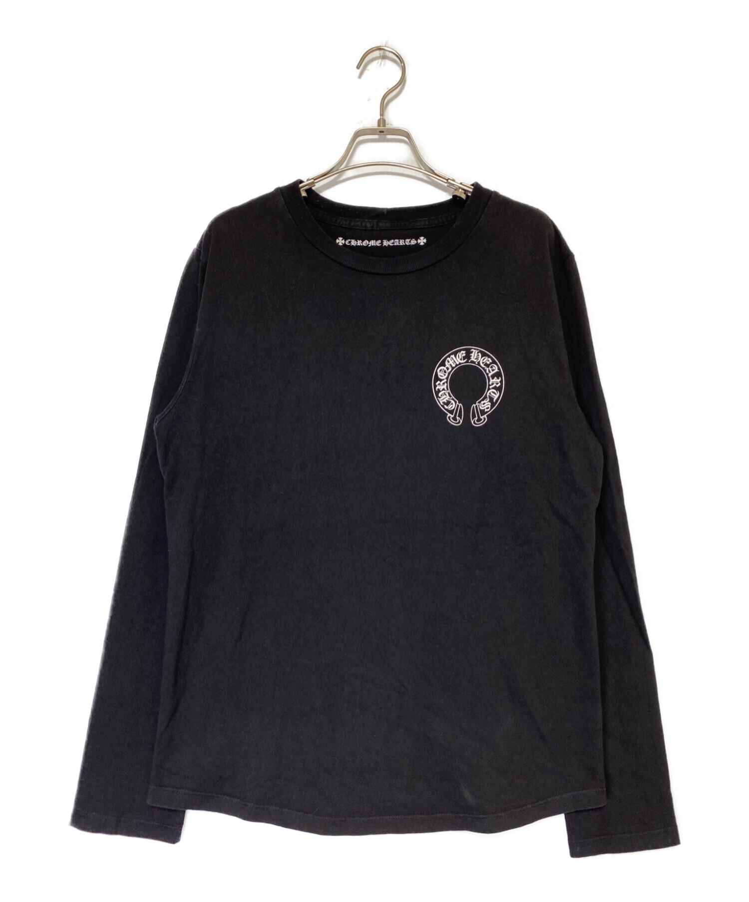 CHROME HEARTS (クロムハーツ) 長袖Tシャツ ブラック サイズ:M