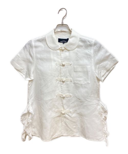 中古・古着通販】tricot COMME des GARCONS (トリココムデギャルソン) 21SS 丸襟チャイナシャツ ホワイト  サイズ:M｜ブランド・古着通販 トレファク公式【TREFAC FASHION】スマホサイト