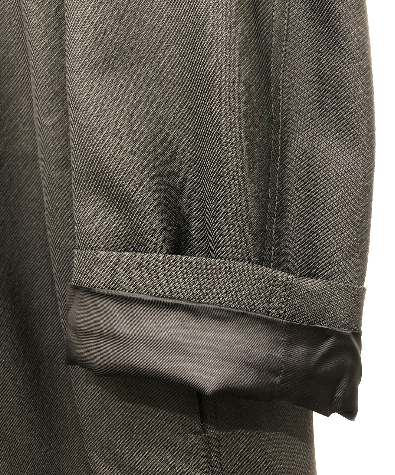 JIL SANDER (ジルサンダー) 22SS Sport Zip-Up Overcoat(スポーツジップアップオーバーコート) ブラック  サイズ:46