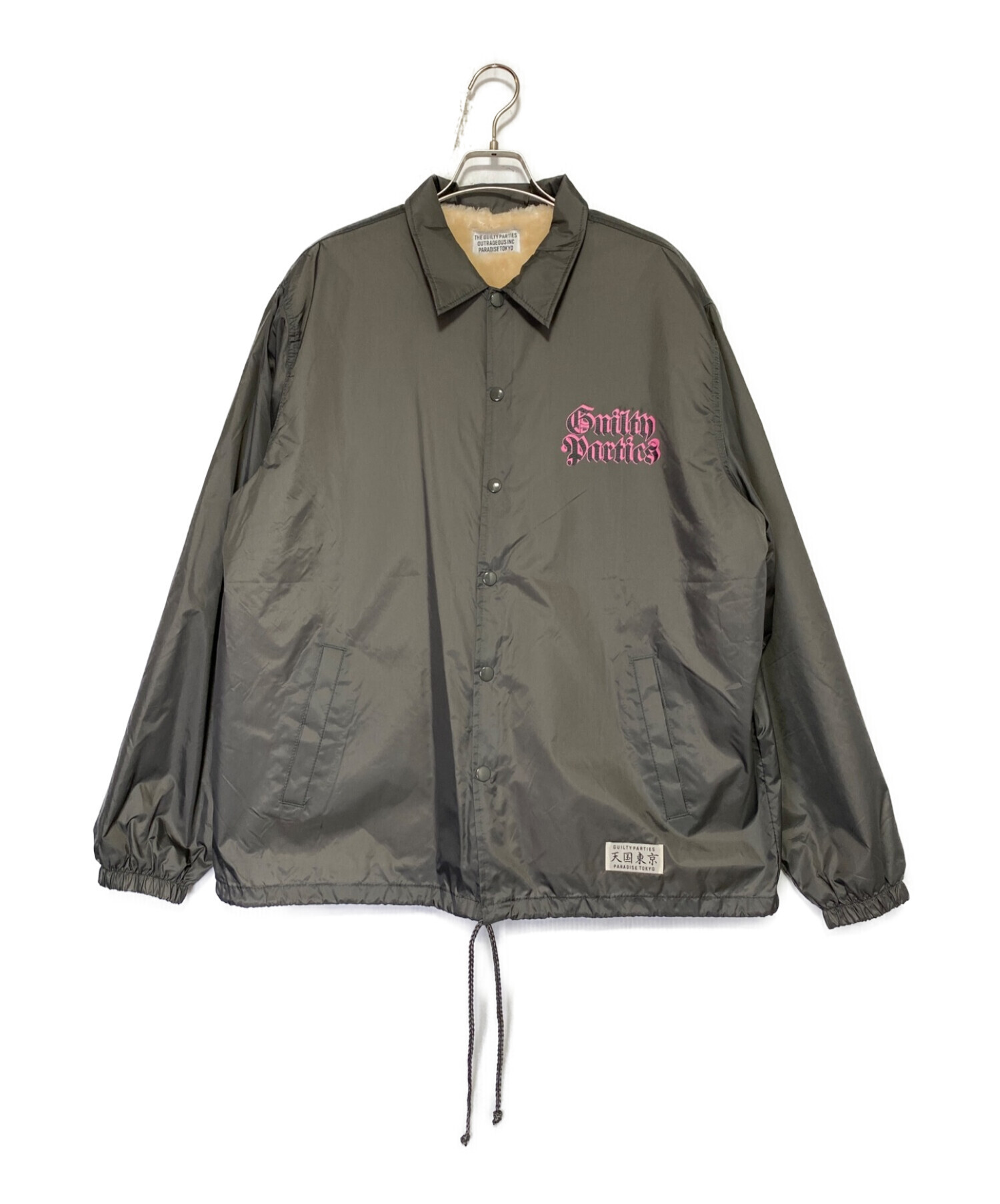 中古・古着通販】WACKO MARIA (ワコマリア) BOA COACH JACKET グレー サイズ:L｜ブランド・古着通販  トレファク公式【TREFAC FASHION】スマホサイト