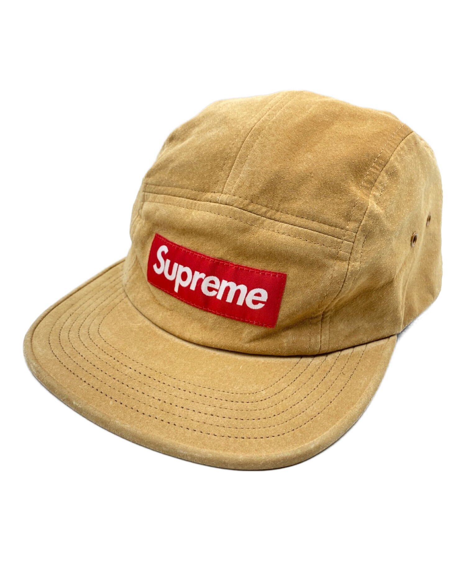 SUPREME (シュプリーム) Suede Camp Cap ブラウン サイズ:-